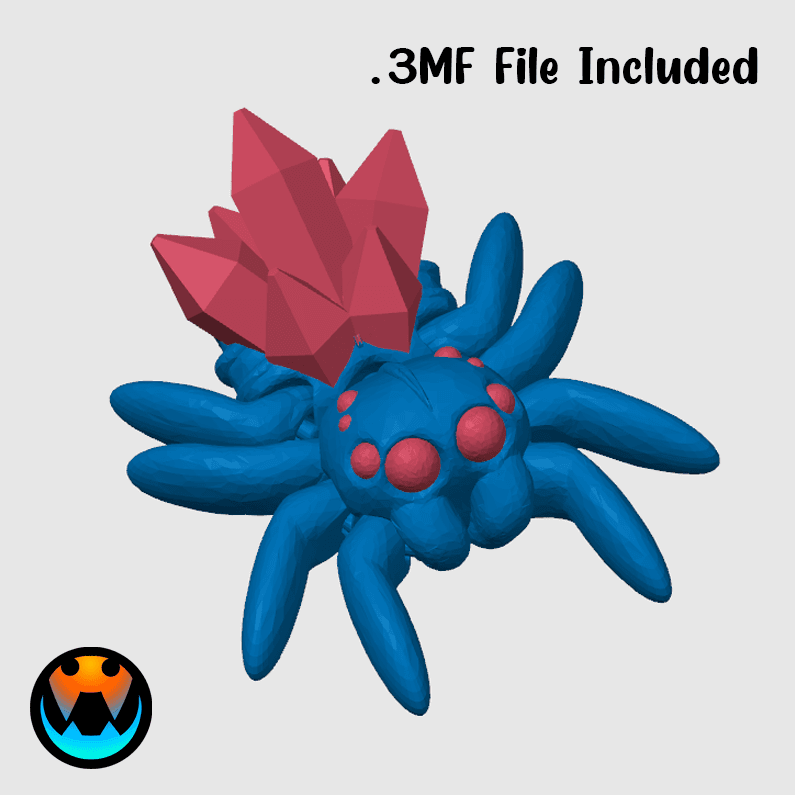 Tiny Crystal Spider 3d model