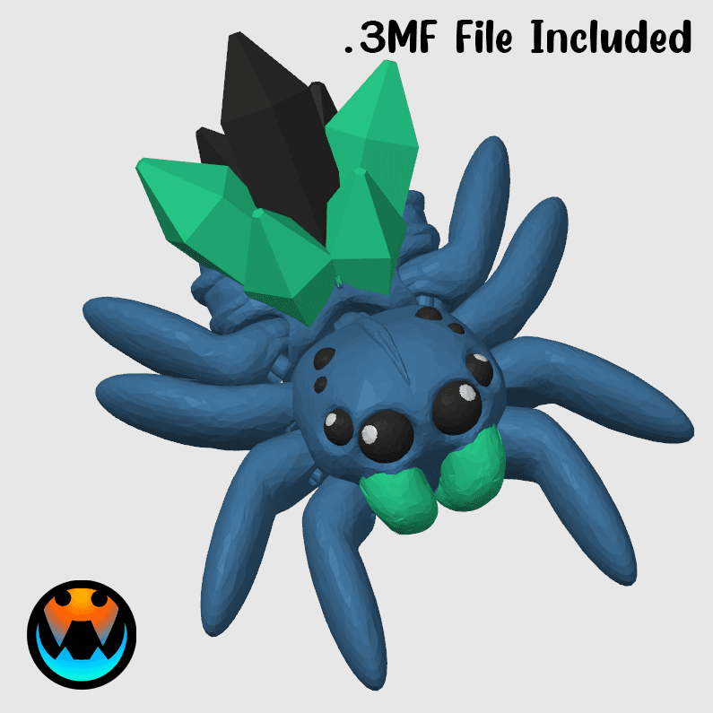 Tiny Crystal Spider 3d model