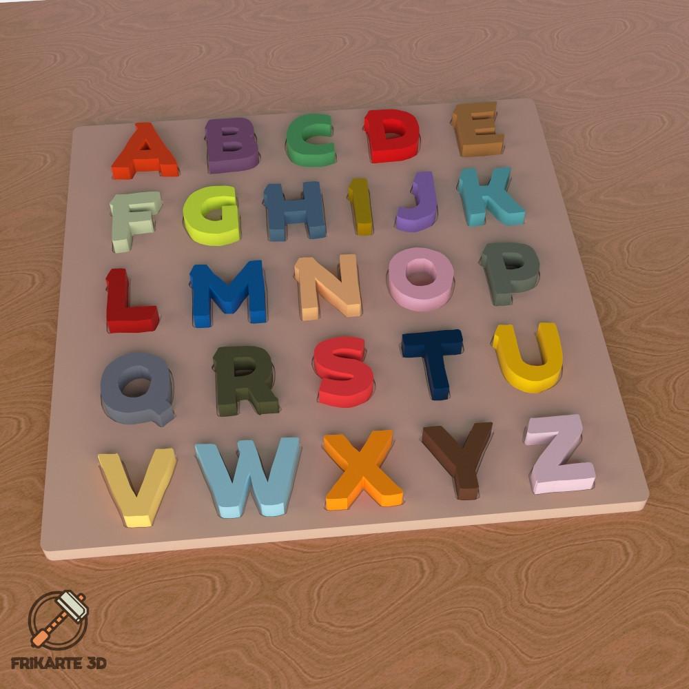 Alphabet Board Game - BackToSchool 3d model