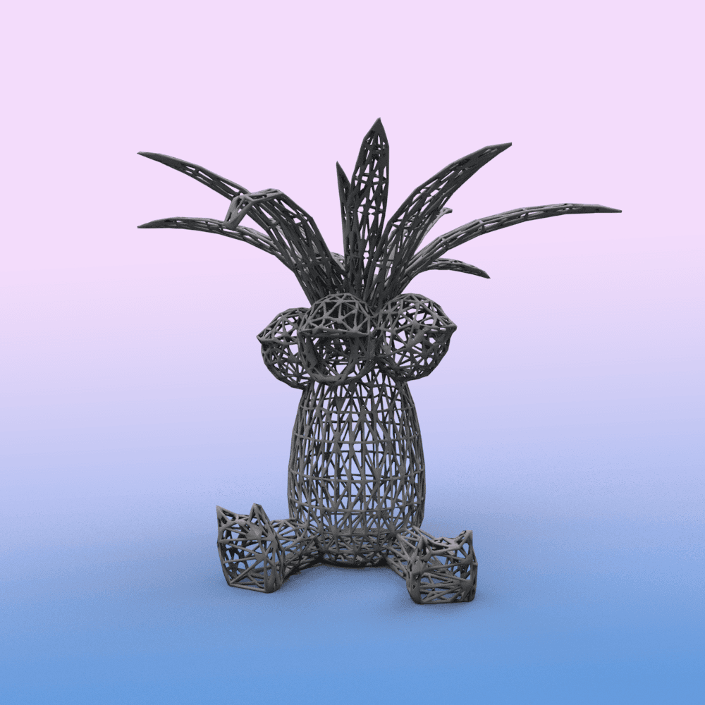 #103 Exeggutor Pokemon Wiremon Figure 3d model