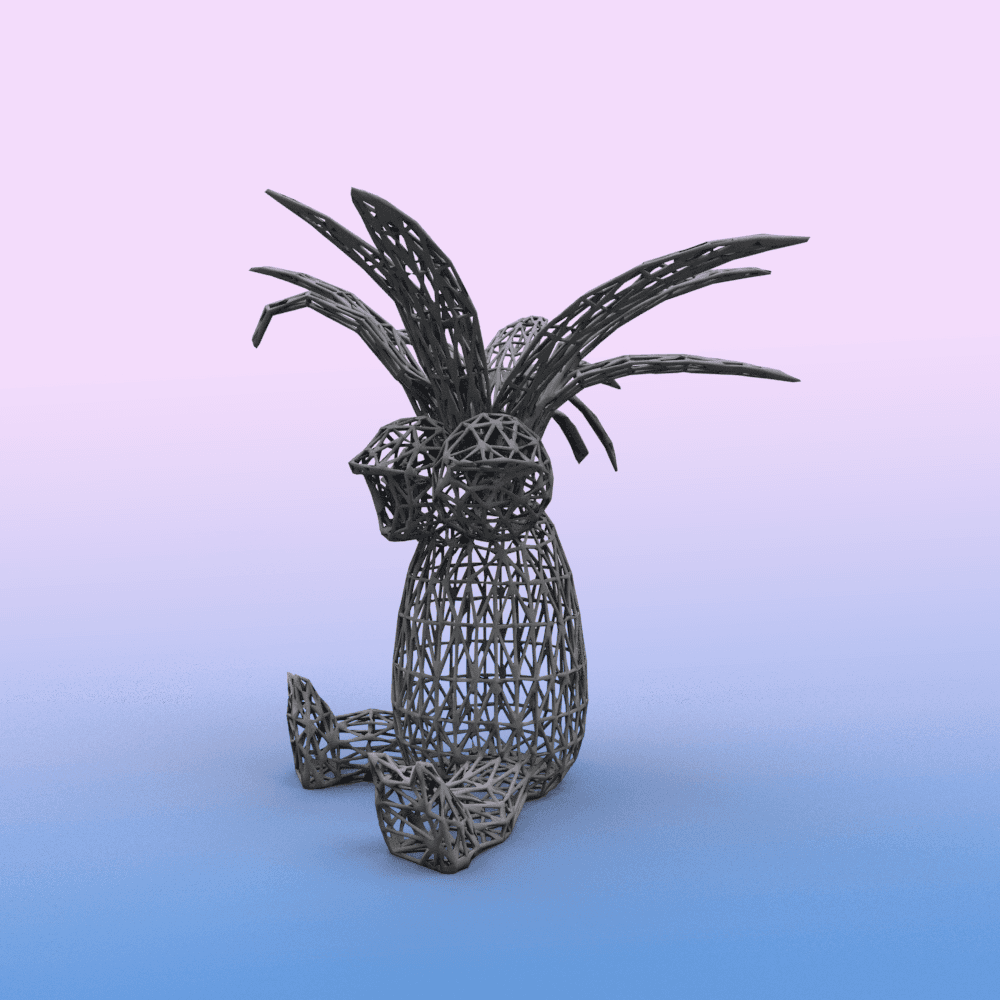 #103 Exeggutor Pokemon Wiremon Figure 3d model