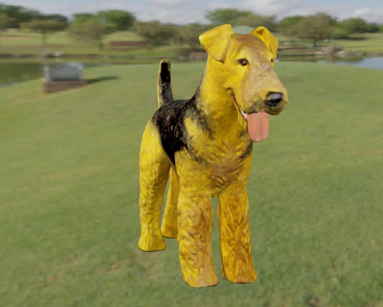 Airedale Terrier 3d model