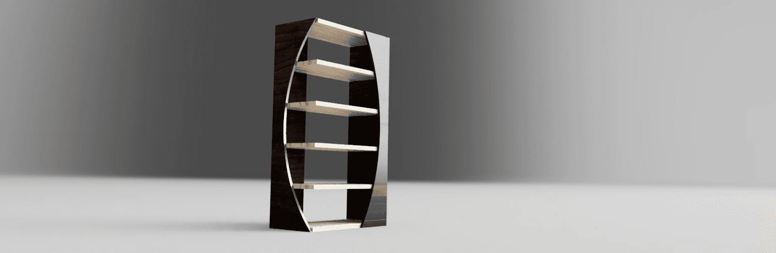 MODERN BOOKCASE v2.stl 3d model