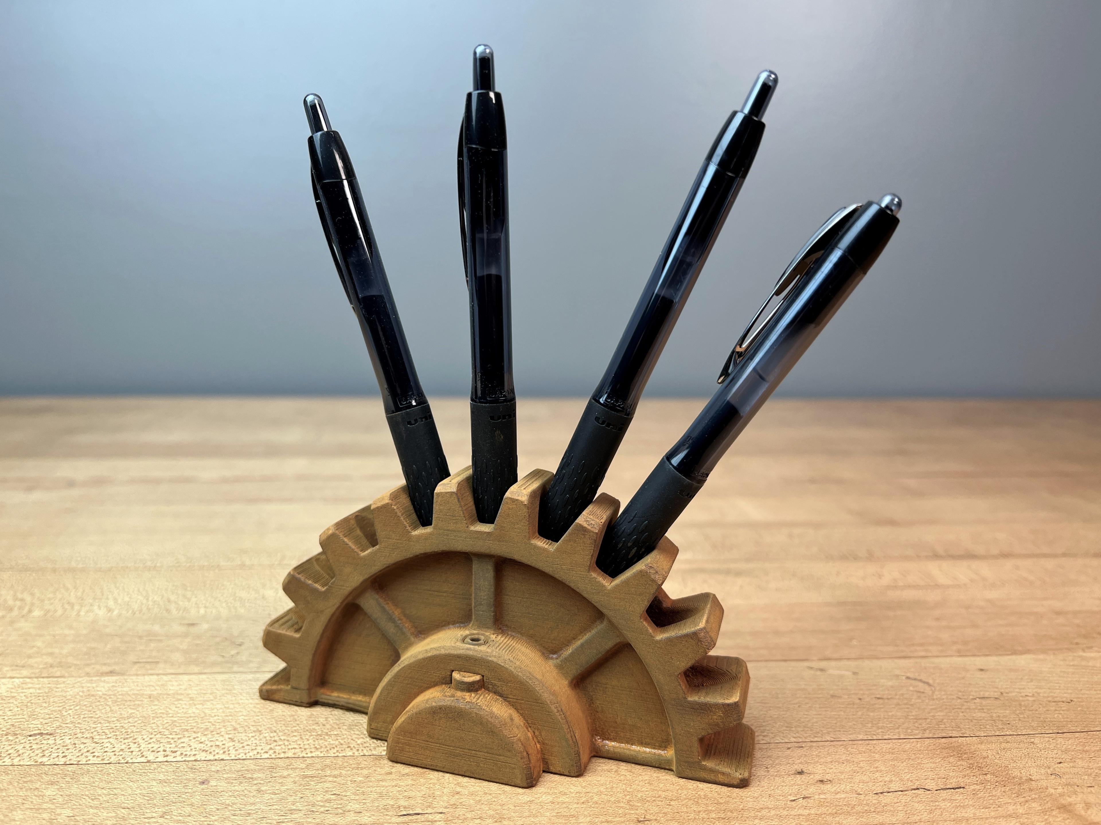 Gear Pen Holder  3d model