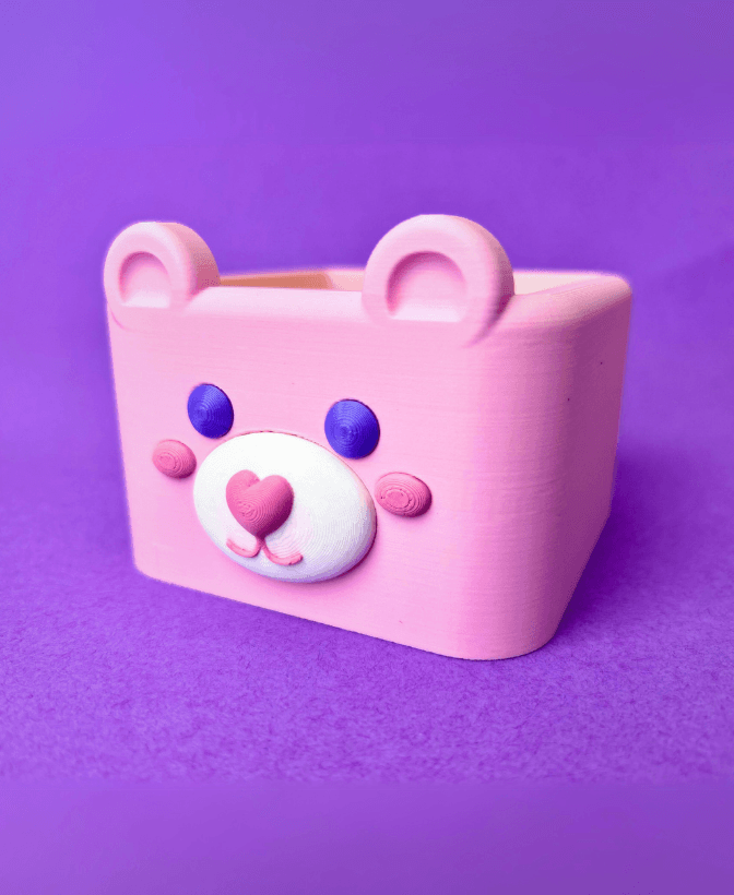 Bear Sticky Note Holder 3d model