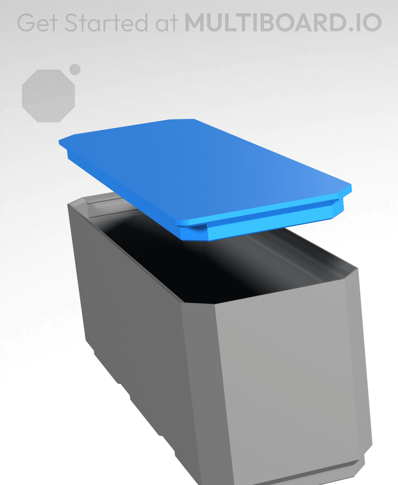 3x1 Drop In Tab Lid 3d model