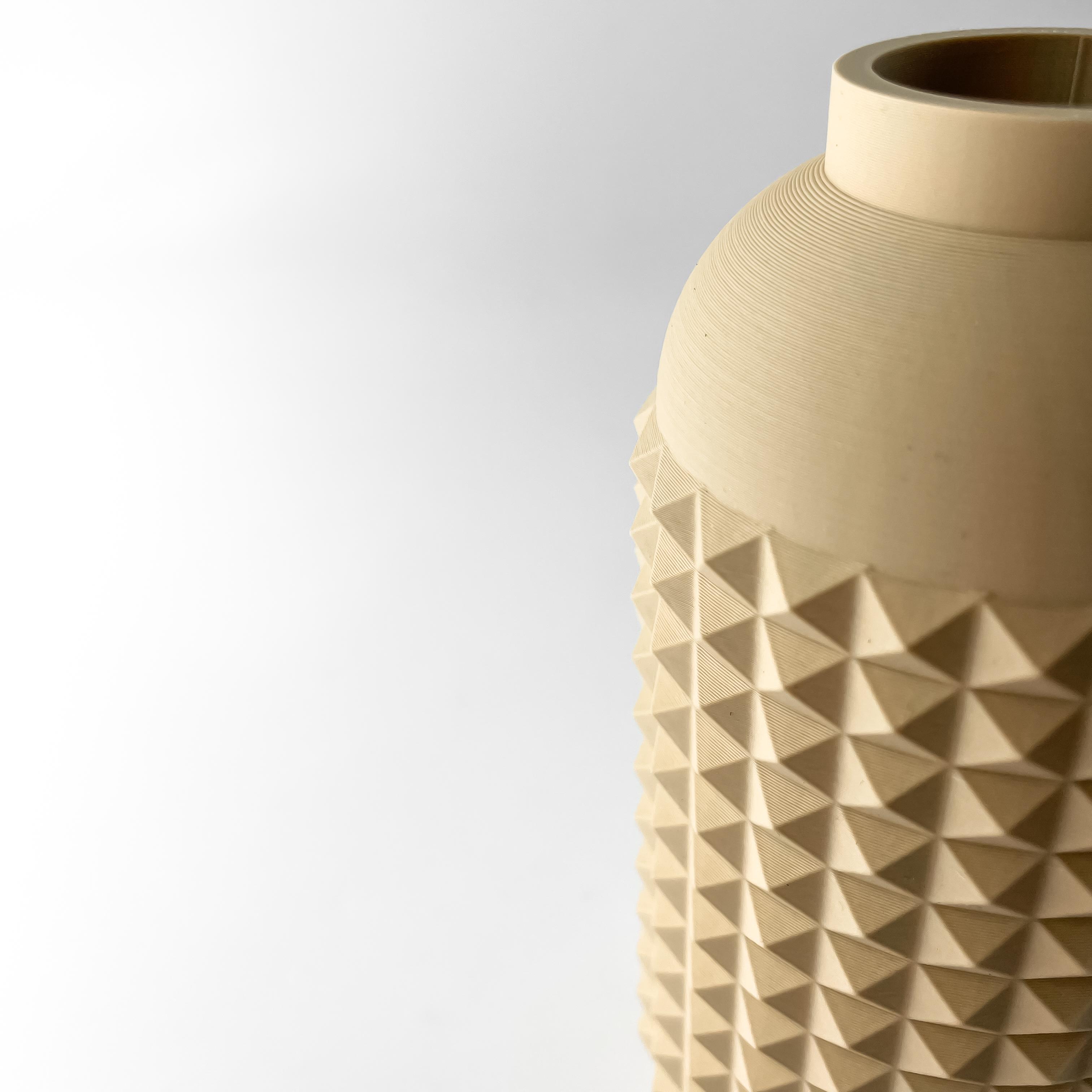 The Verdura Vase, Modern and Unique Home Decor for Dried and Flower Arrangements  | STL File 3d model