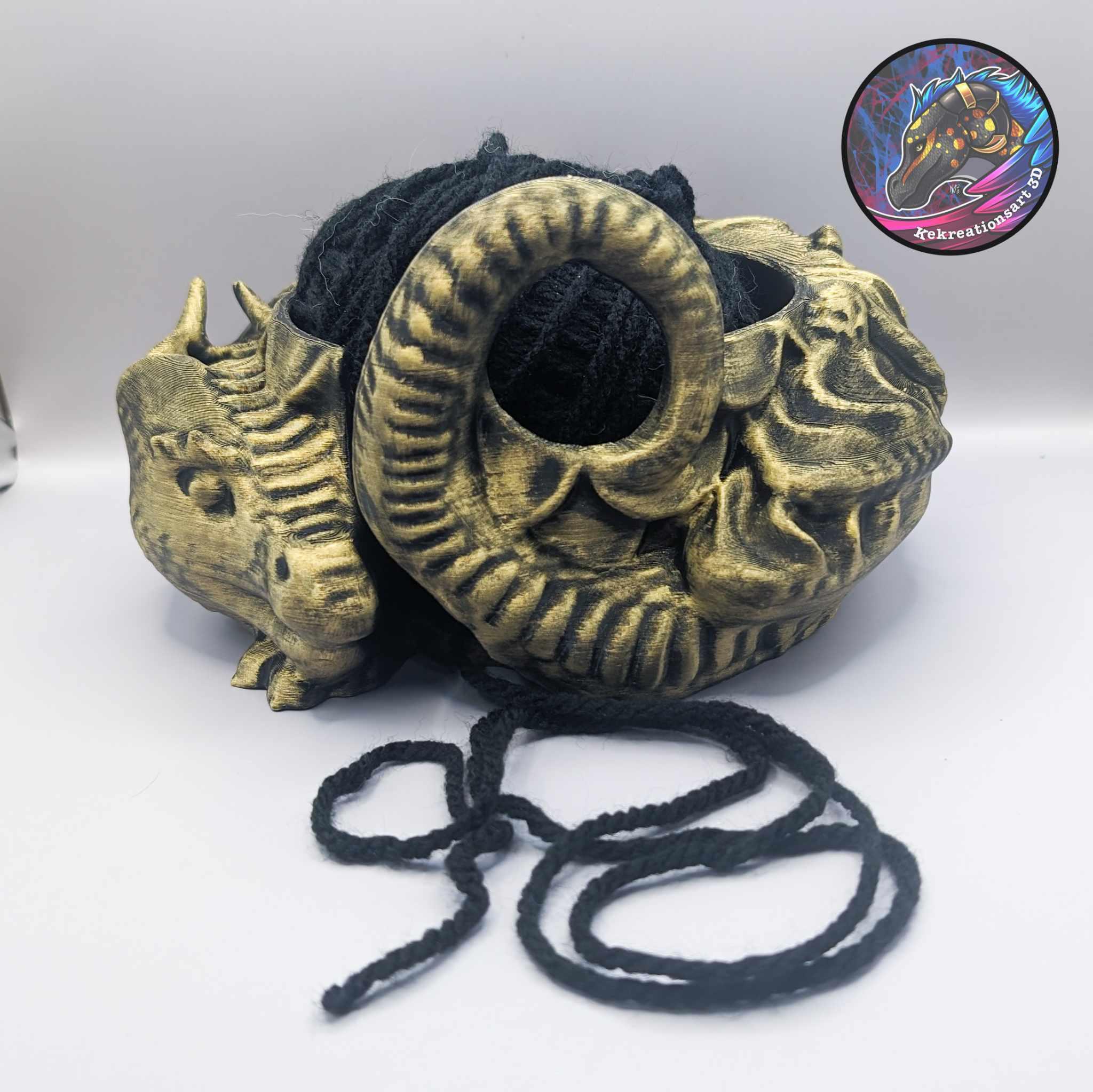 Dragon Planter Yarn Bowl Version 3d model