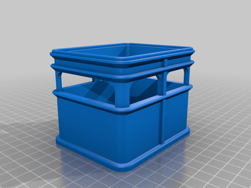 Stackable 18650 Beer Crate 3d model