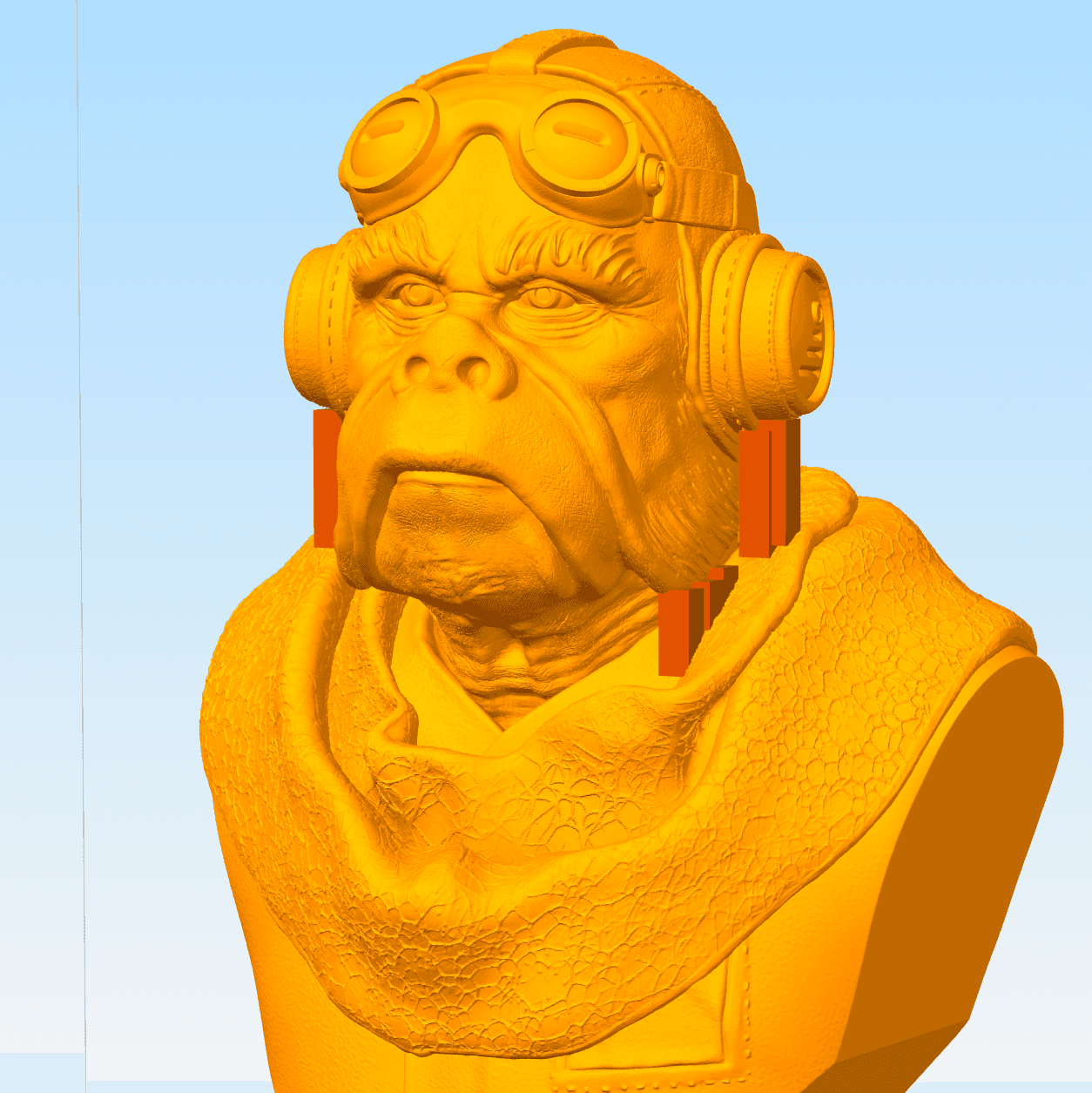 Kuiil Bust (Pre-Supported) 3d model