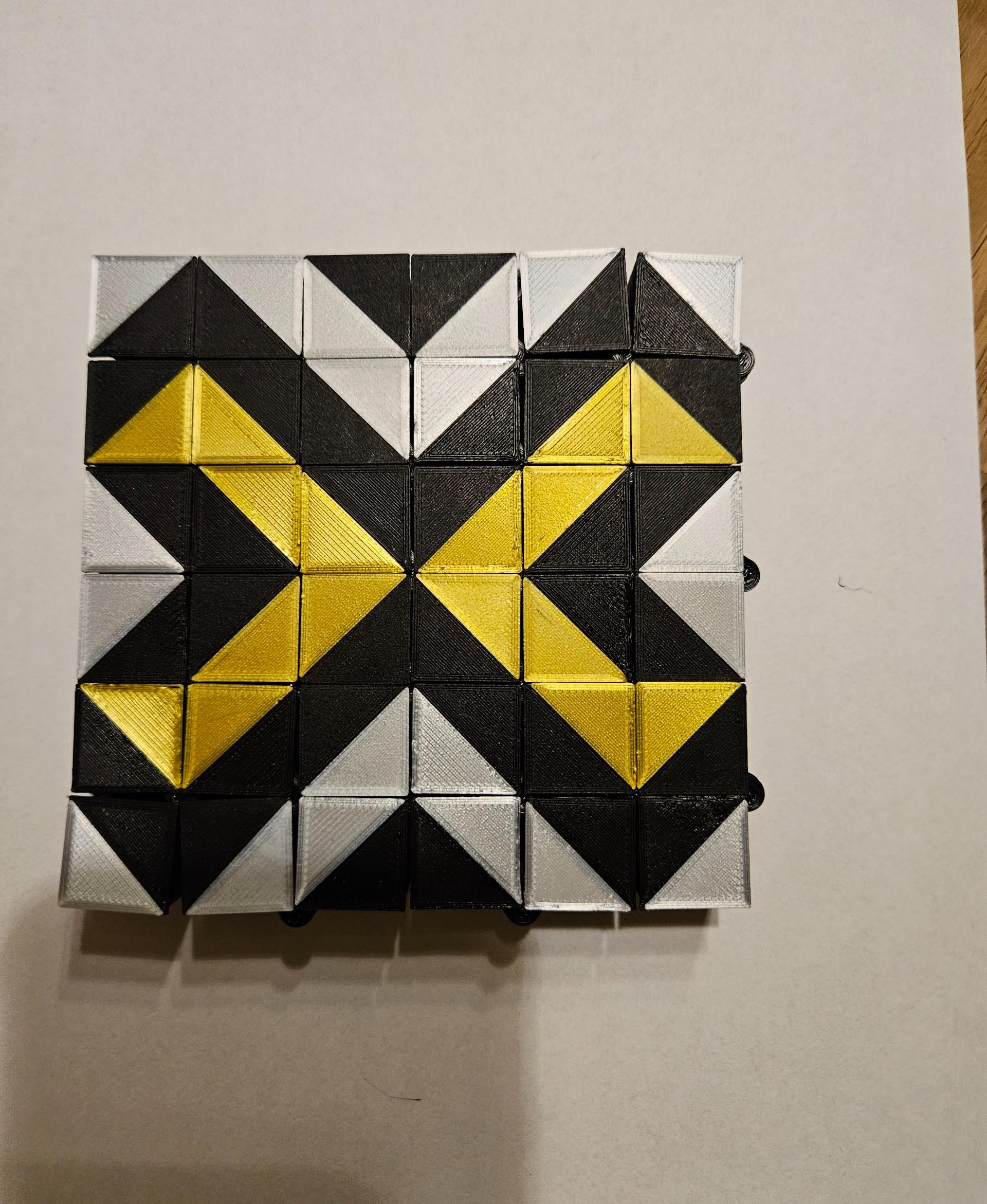 Auxetic Tile // 18mm Diagonal Split 3d model