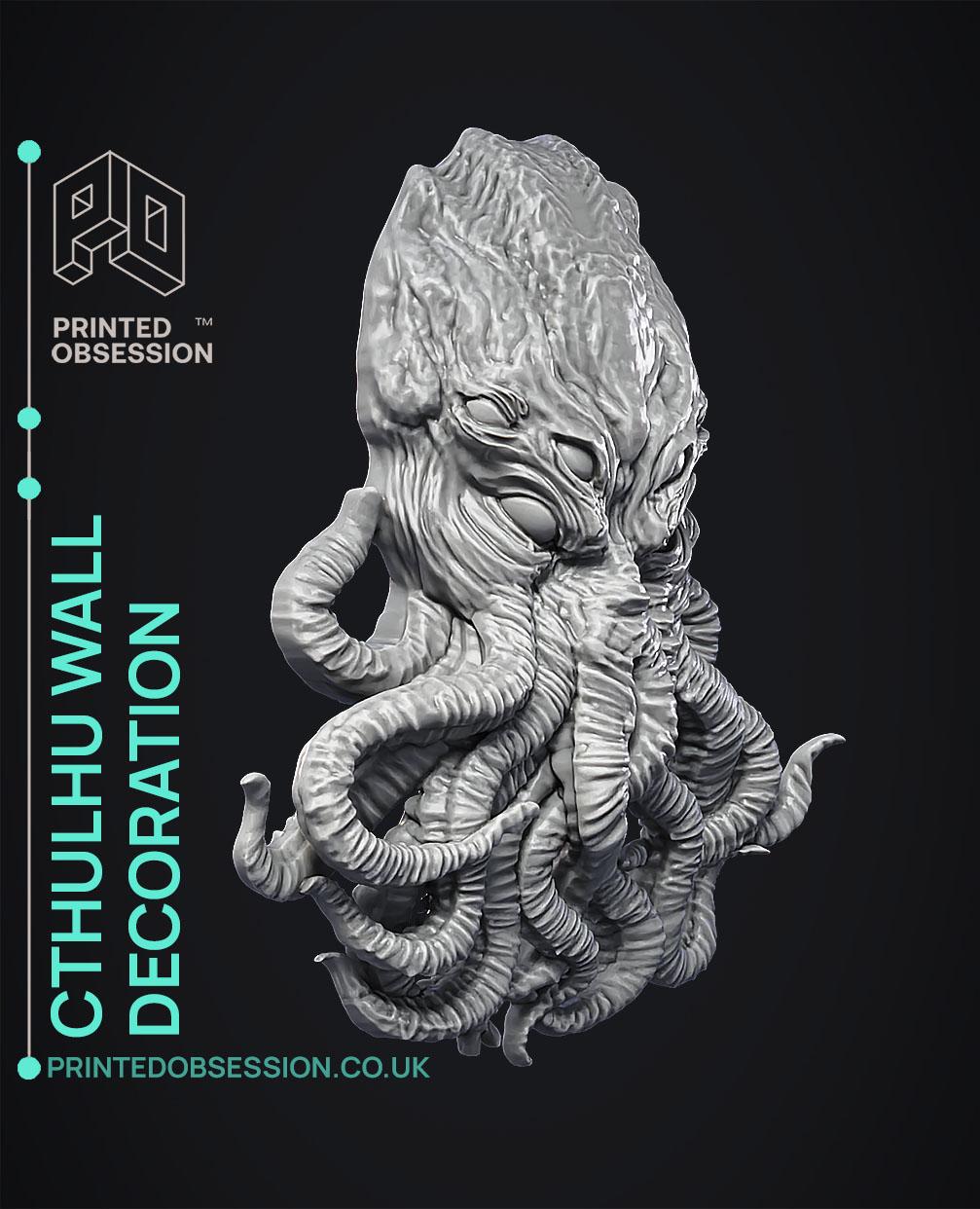 Cthulhu Wall Decoration mk2 3d model