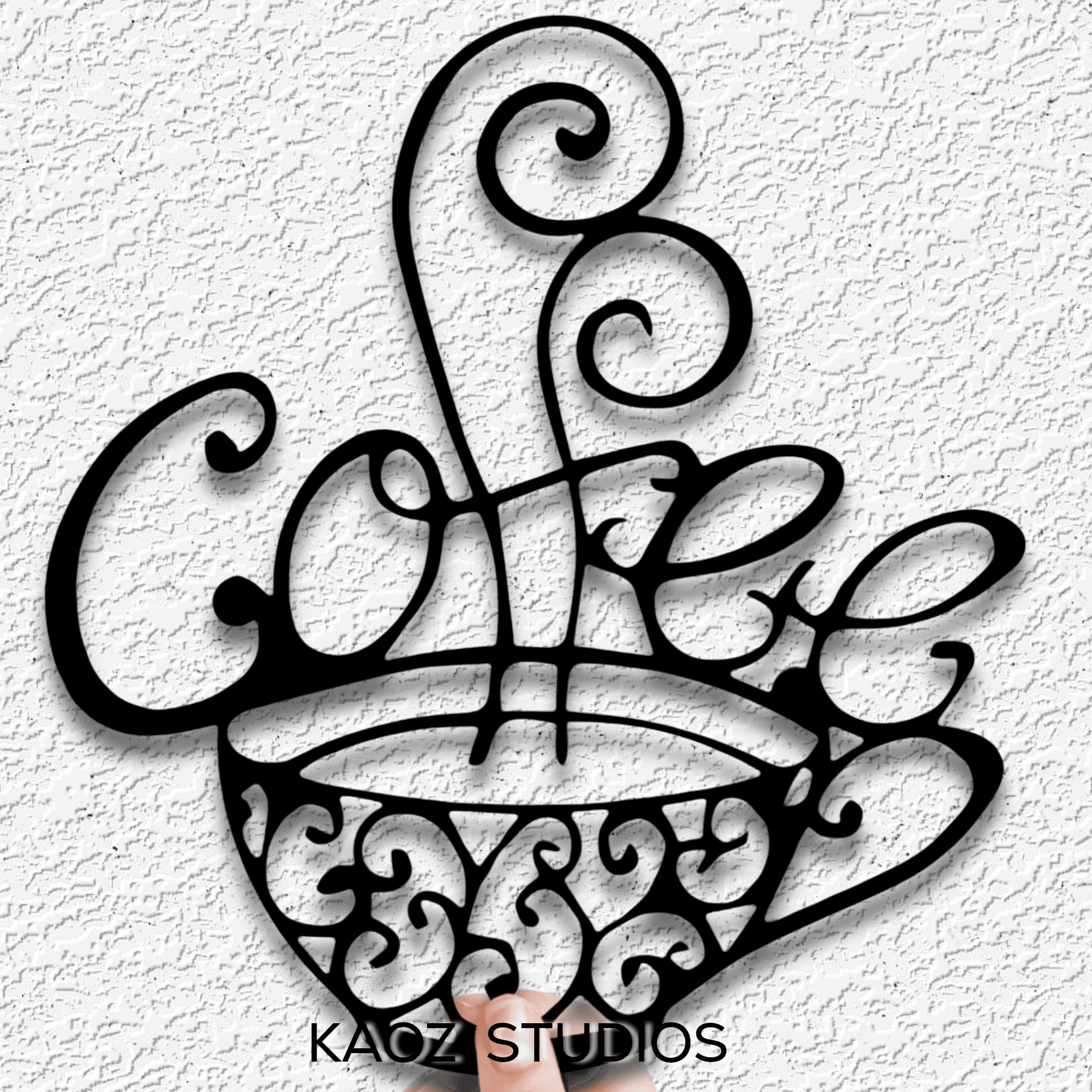 coffee wall art sign wall decor kitchen bar decoration 3d model