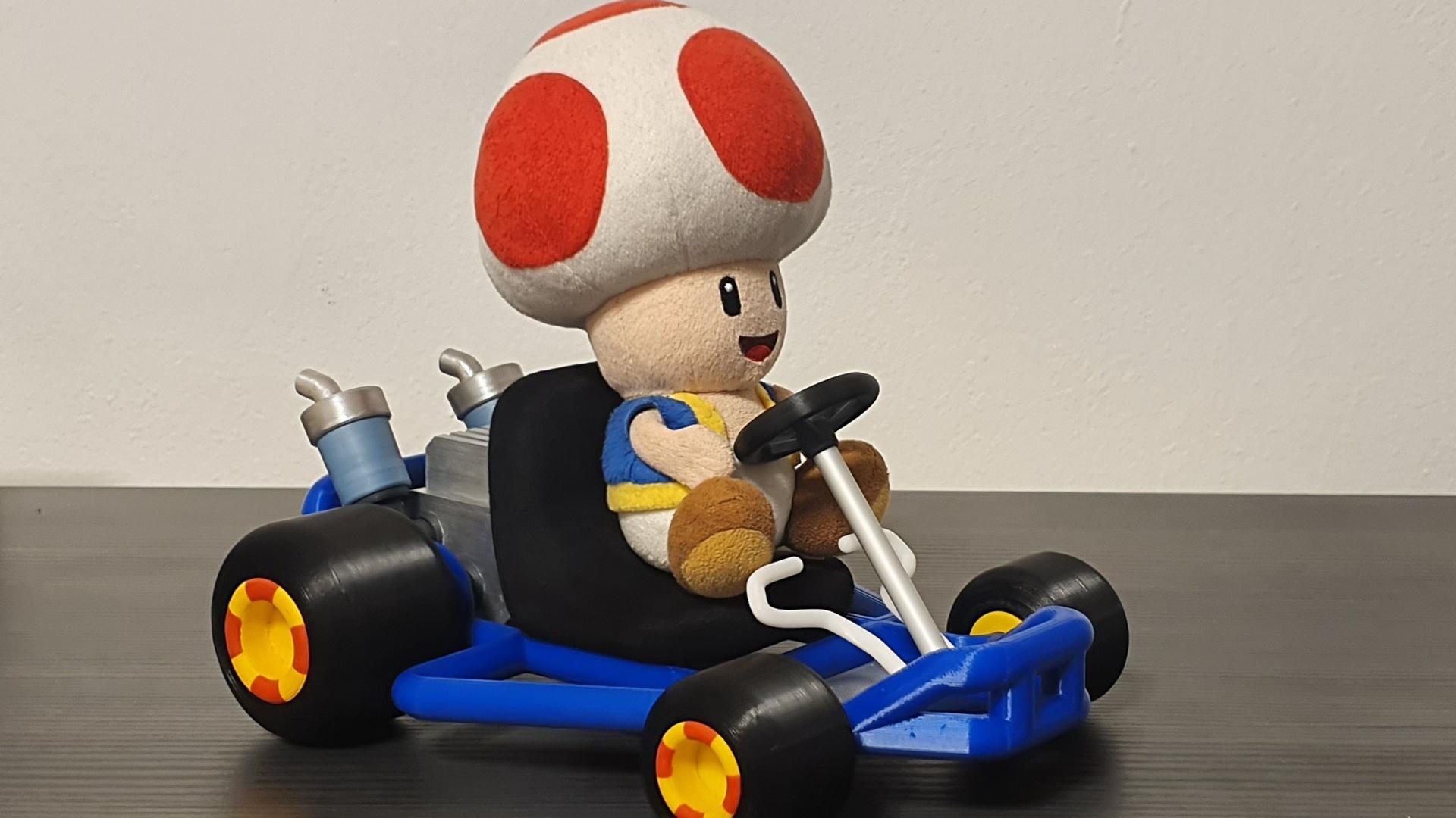 Mario Kart 64 Style Go-Kart (for San-Ei Plushs and Amiibos) 3d model