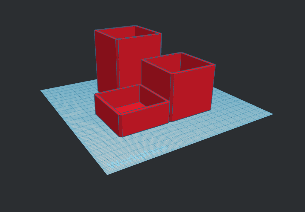 Basic Desk Organizer 3d model