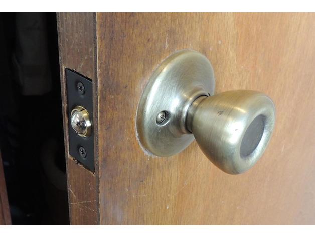 No-turn dummy doorknob adapter 3d model