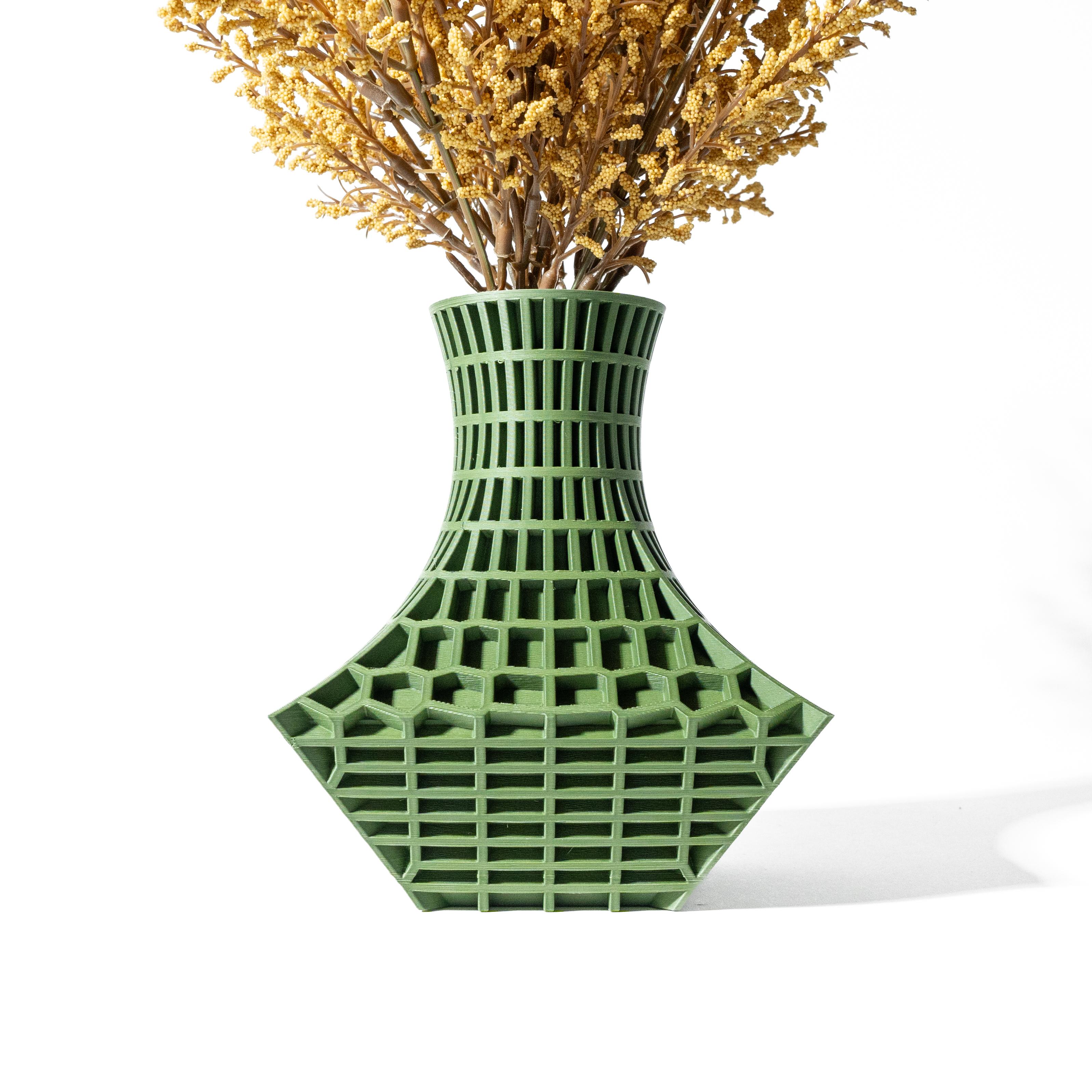 The Juve Vase, Modern and Unique Home Decor for Dried and Preserved Flower Arrangement  | STL File 3d model