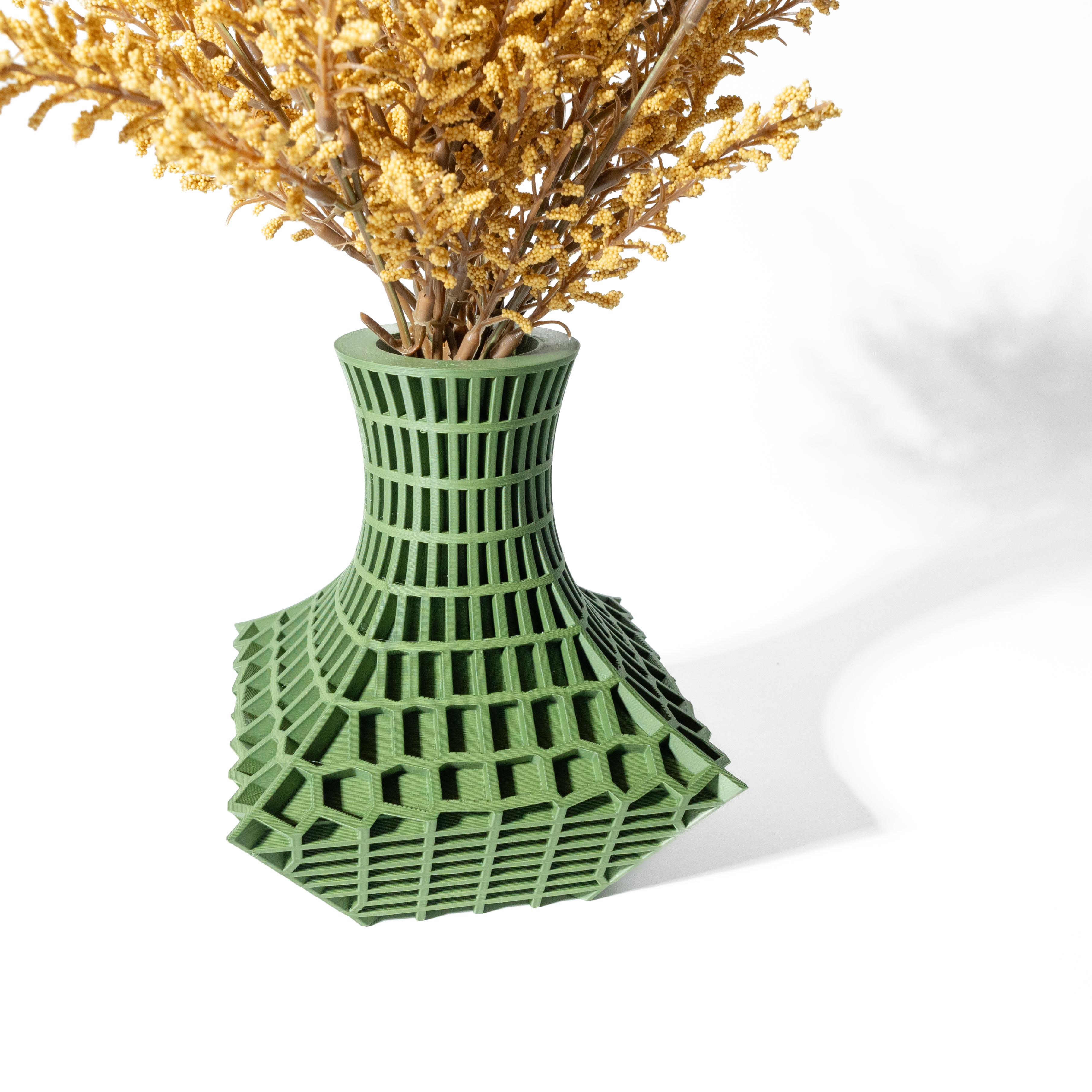 The Juve Vase, Modern and Unique Home Decor for Dried and Preserved Flower Arrangement  | STL File 3d model