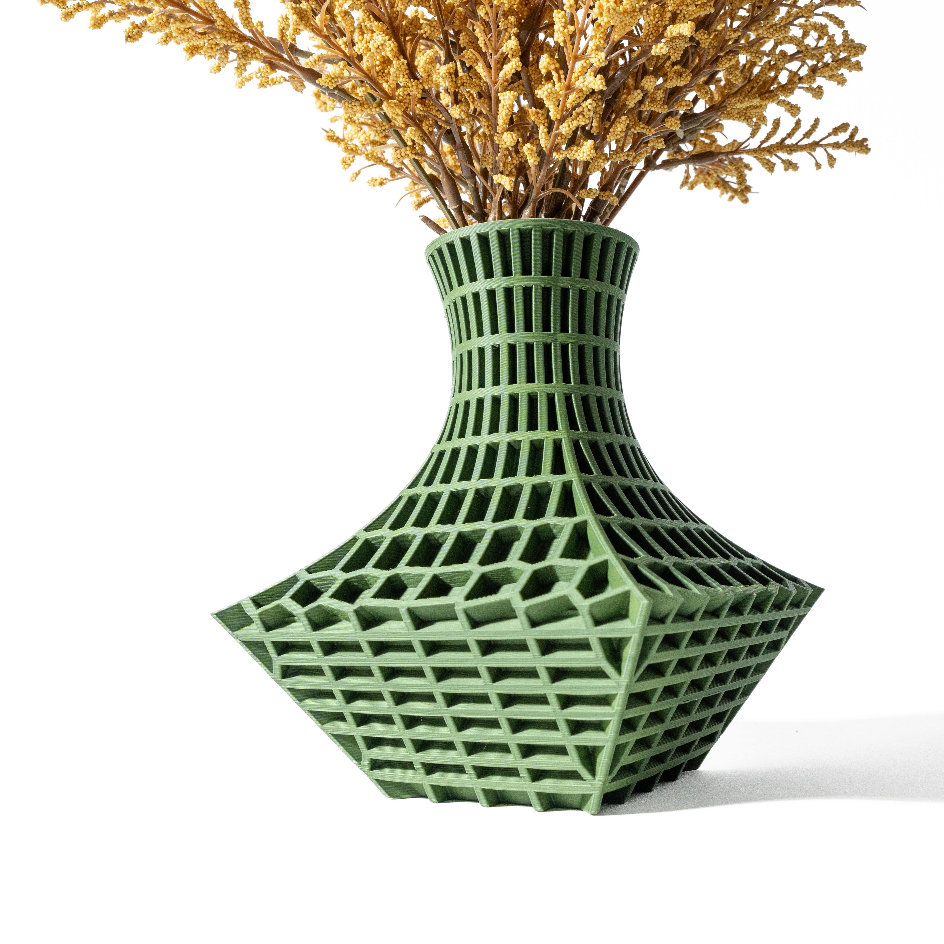 The Juve Vase, Modern and Unique Home Decor for Dried and Preserved Flower Arrangement  | STL File 3d model