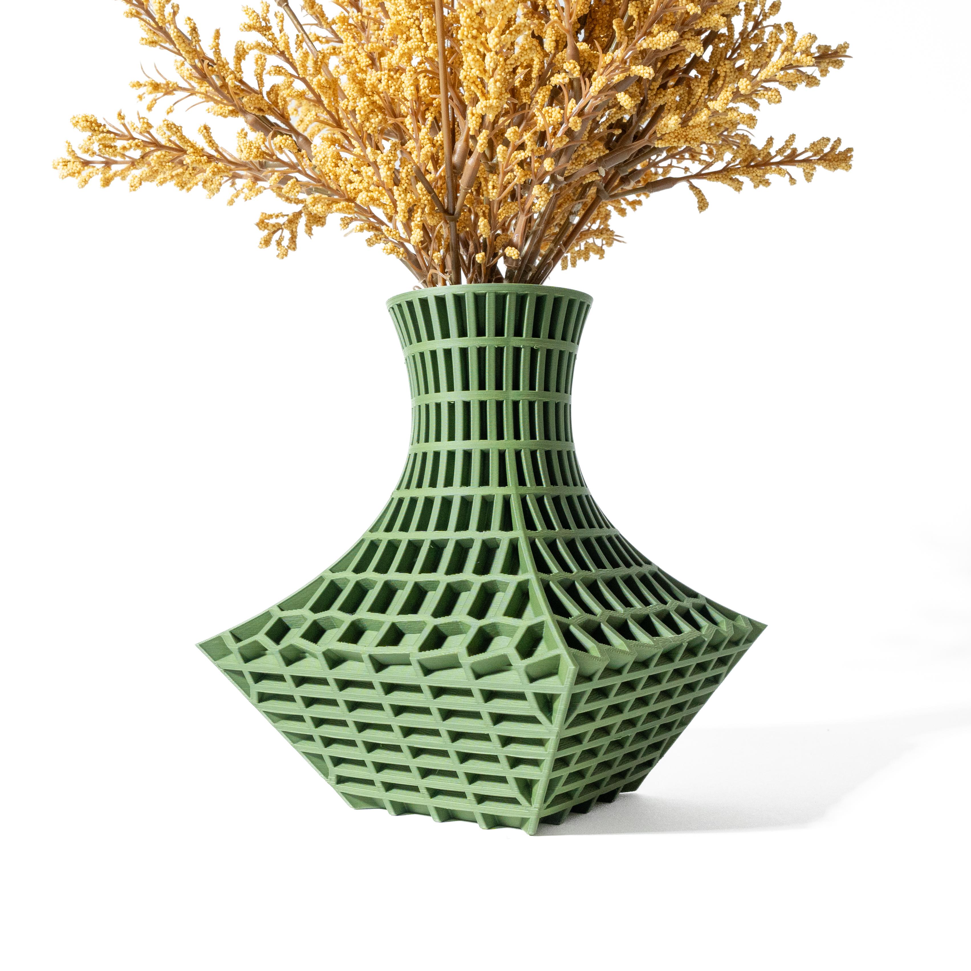 The Juve Vase, Modern and Unique Home Decor for Dried and Preserved Flower Arrangement  | STL File 3d model