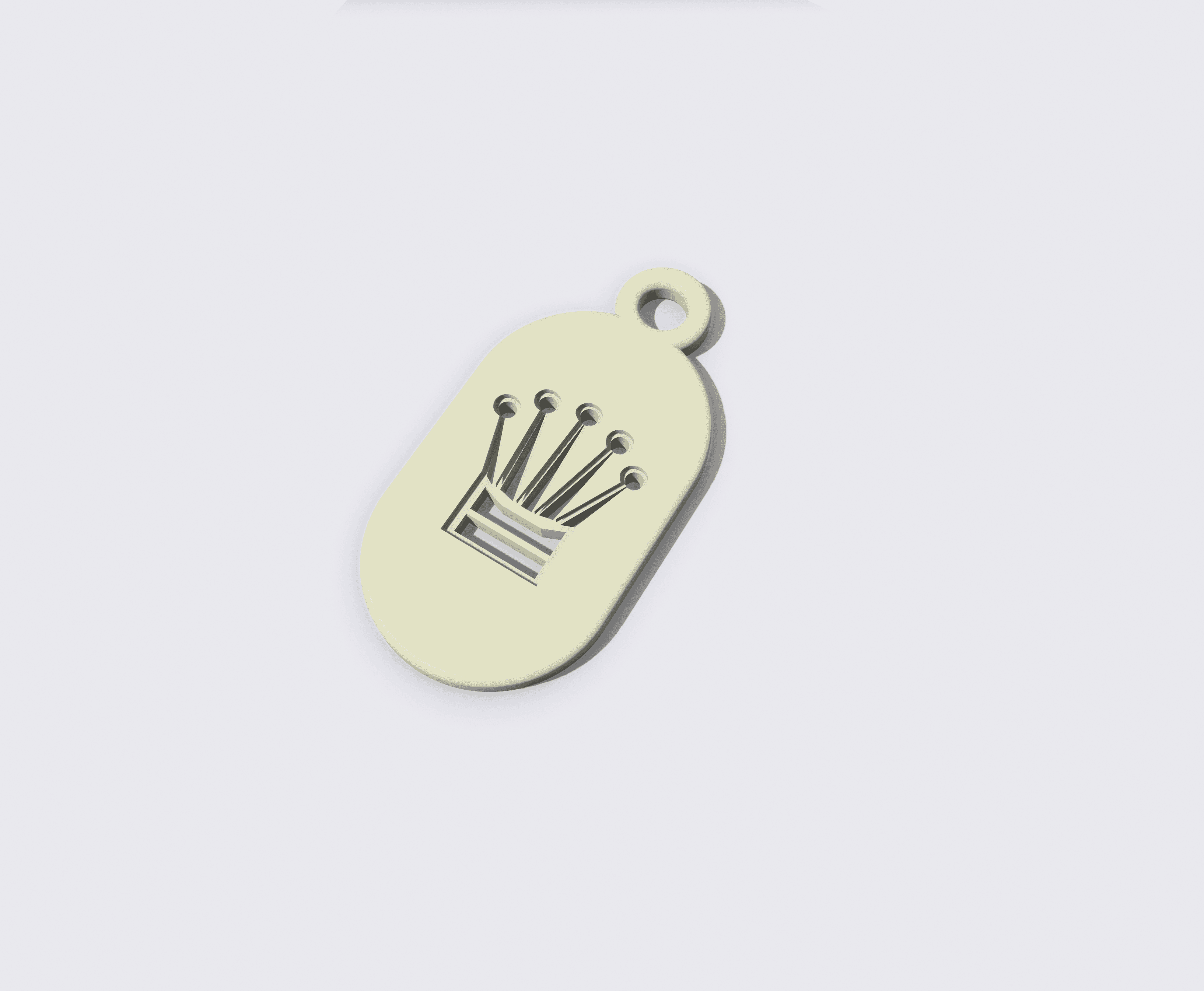 Key Fob - Chess Queen 3d model