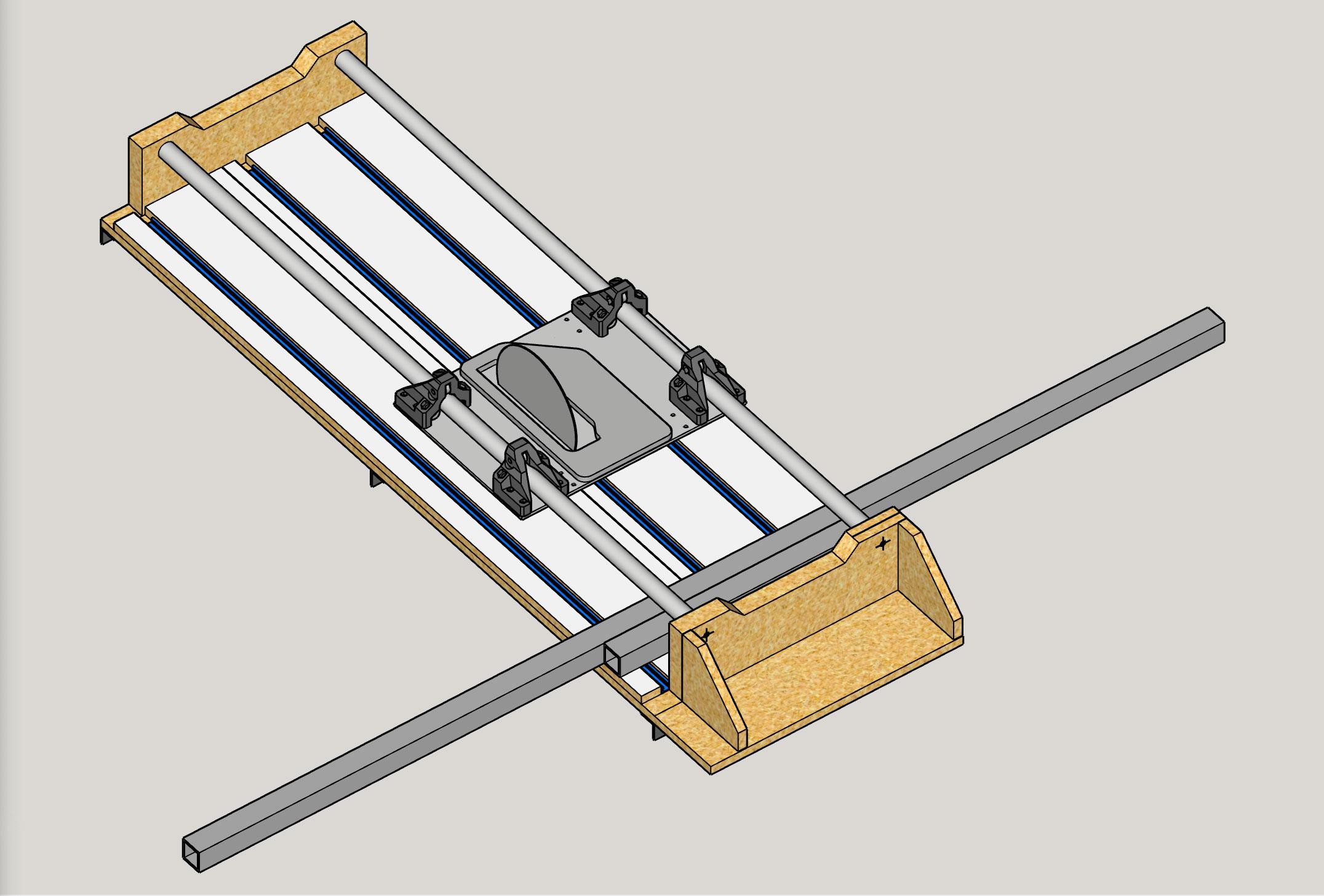 [DIY Panel Saw] Z mount (v7a) 3d model