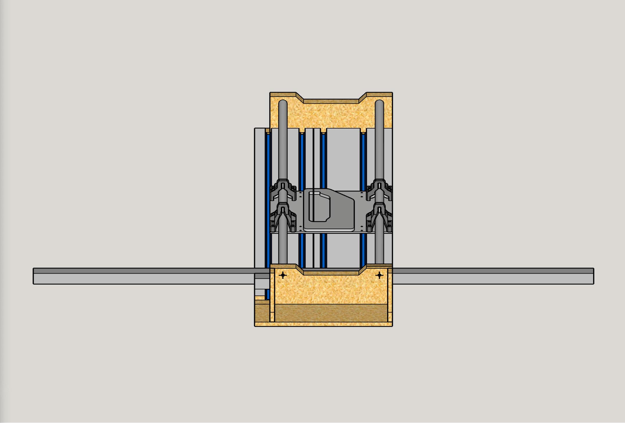 [DIY Panel Saw] Z mount (v7a) 3d model