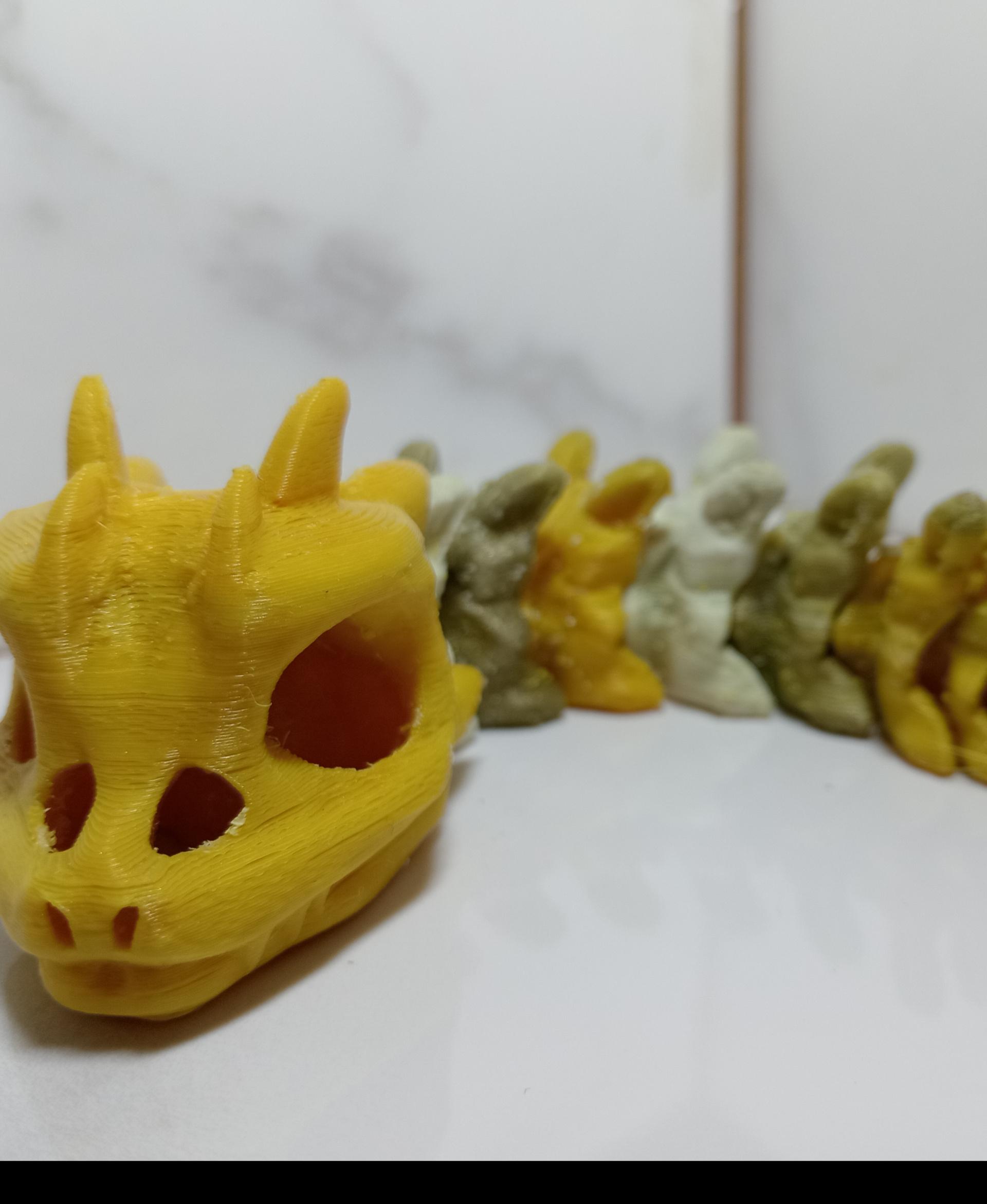 Short Bony Basilisk - Articulated Snap-Flex Fidget (Medium Joints) 3d model