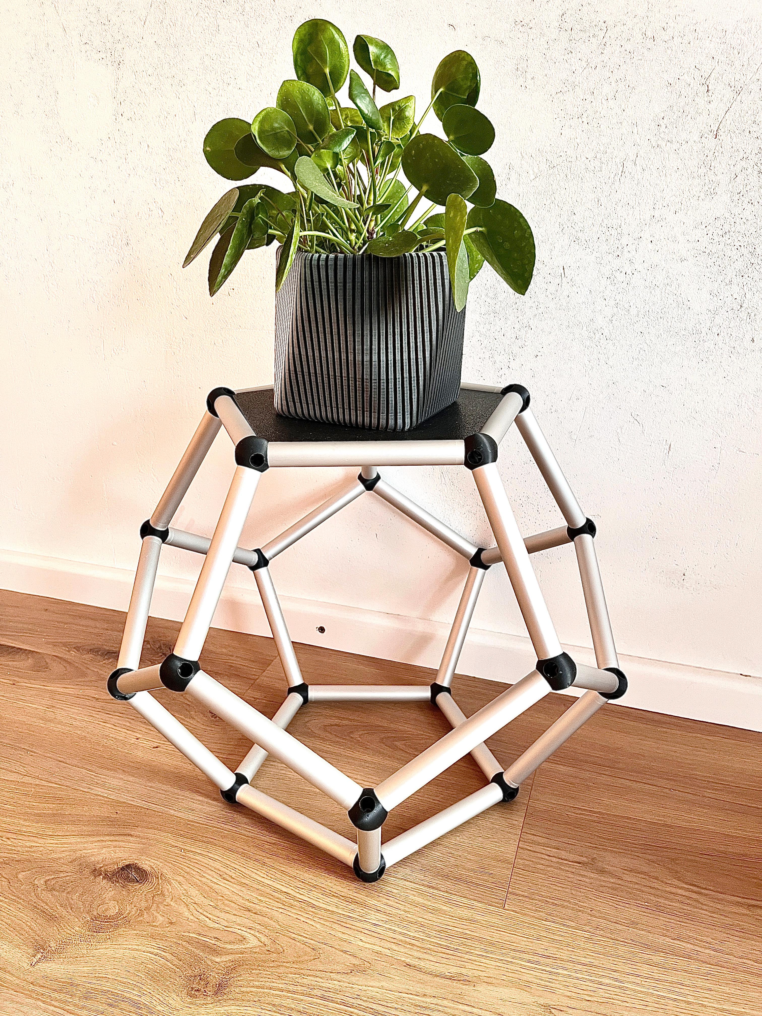 Dodecahedron side table USM Haller inspired 3d model