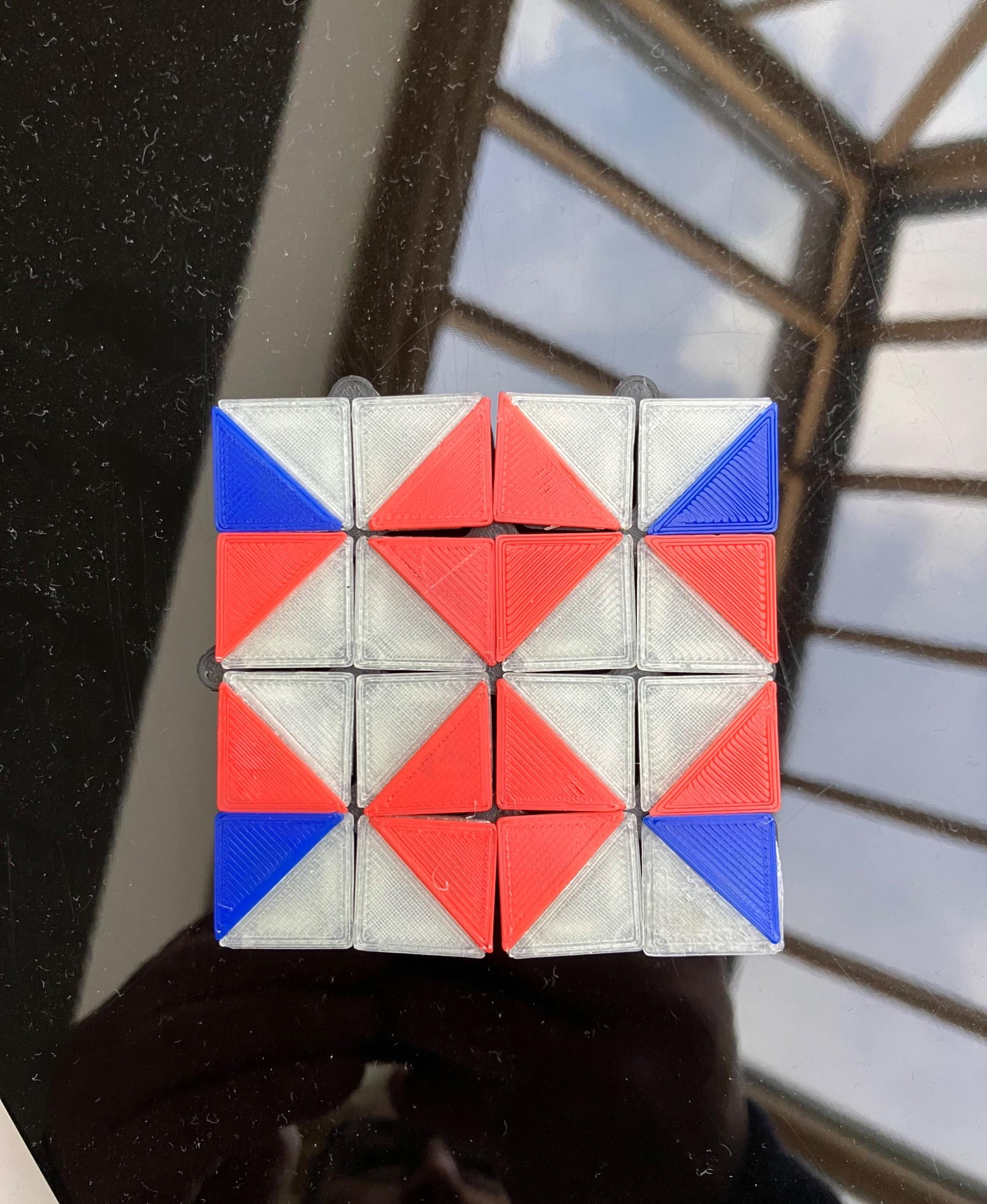 Auxetic Tile // 18mm Diagonal Split 3d model