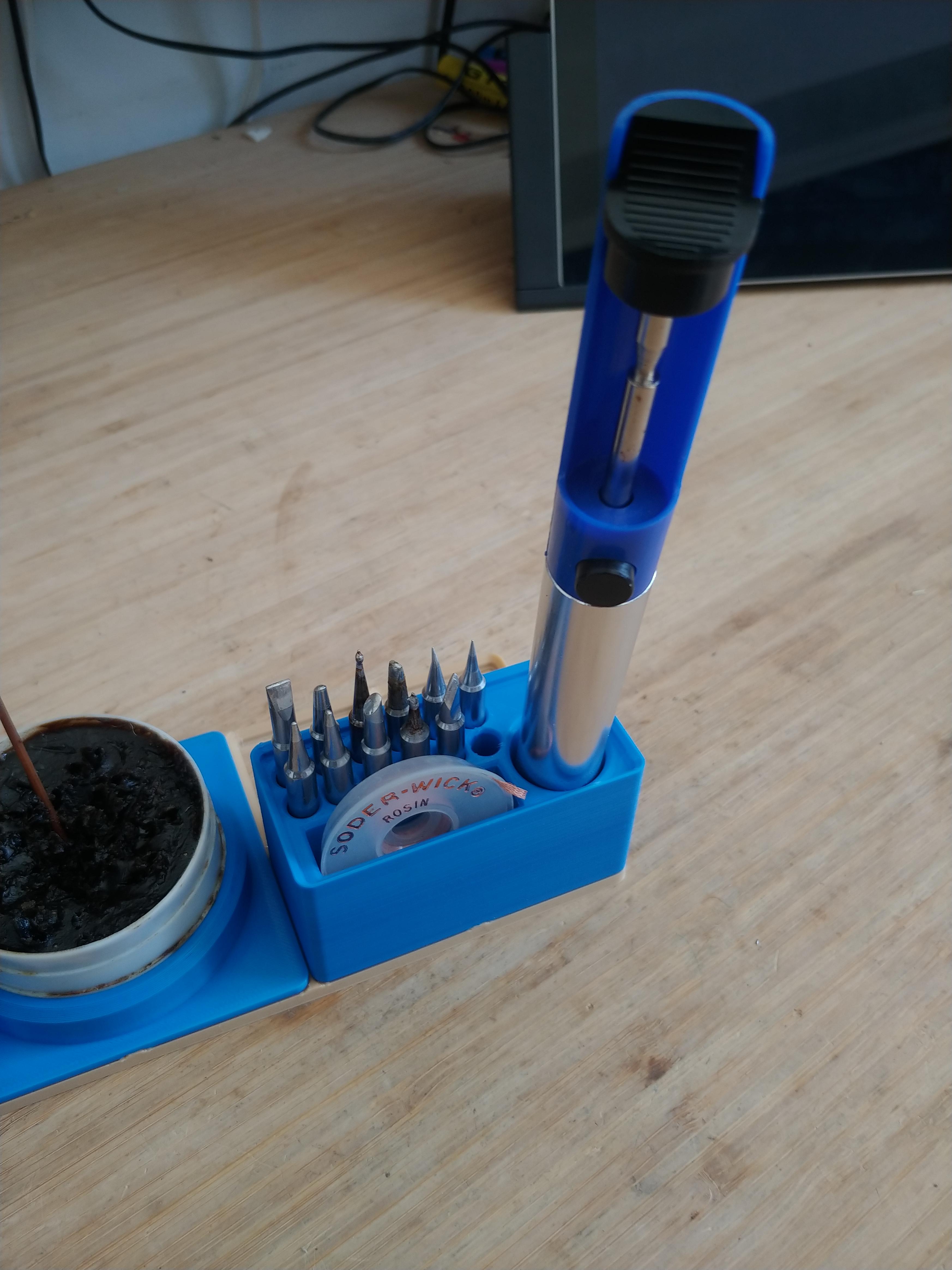 Solder Sucker and Hakko Tips Holder 3d model