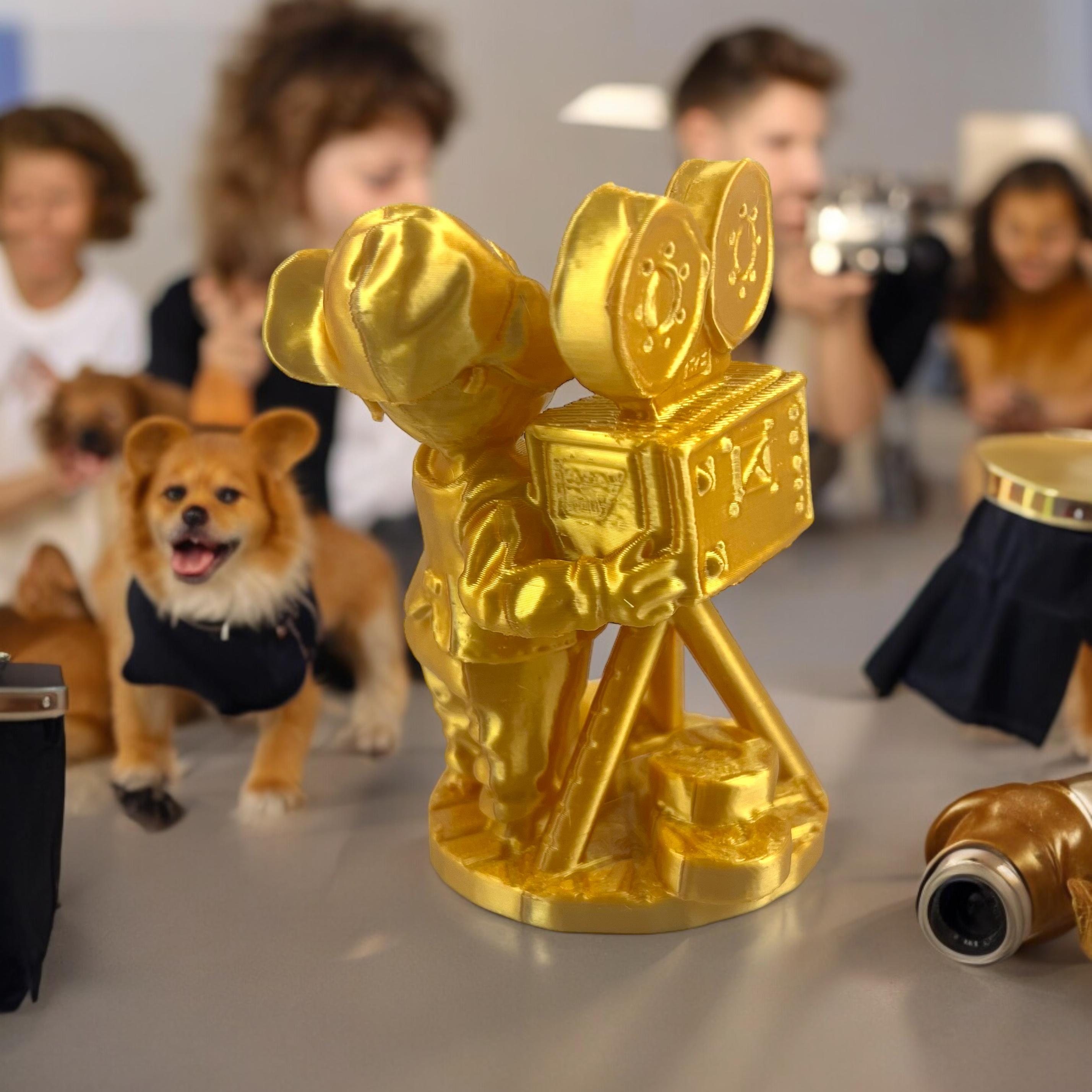 movie producer dog camera 3d model