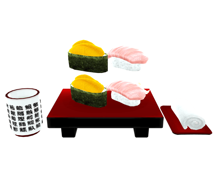 Premium Sushi 3d model