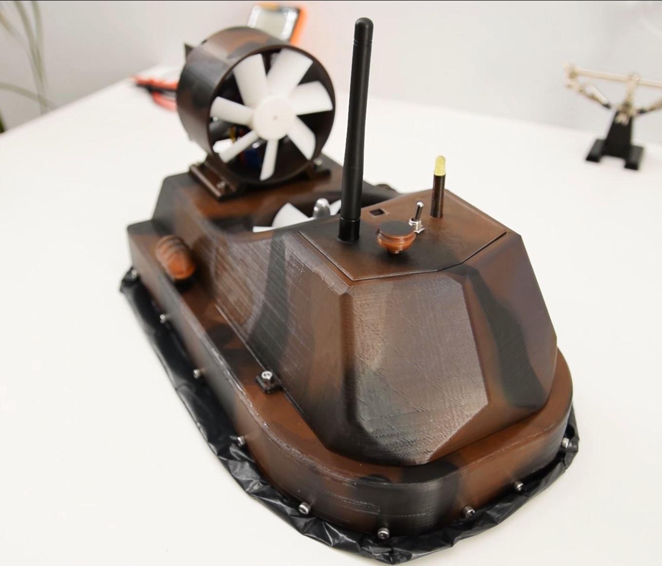 DIY RC Hovercraft  - 3D Printable 3d model