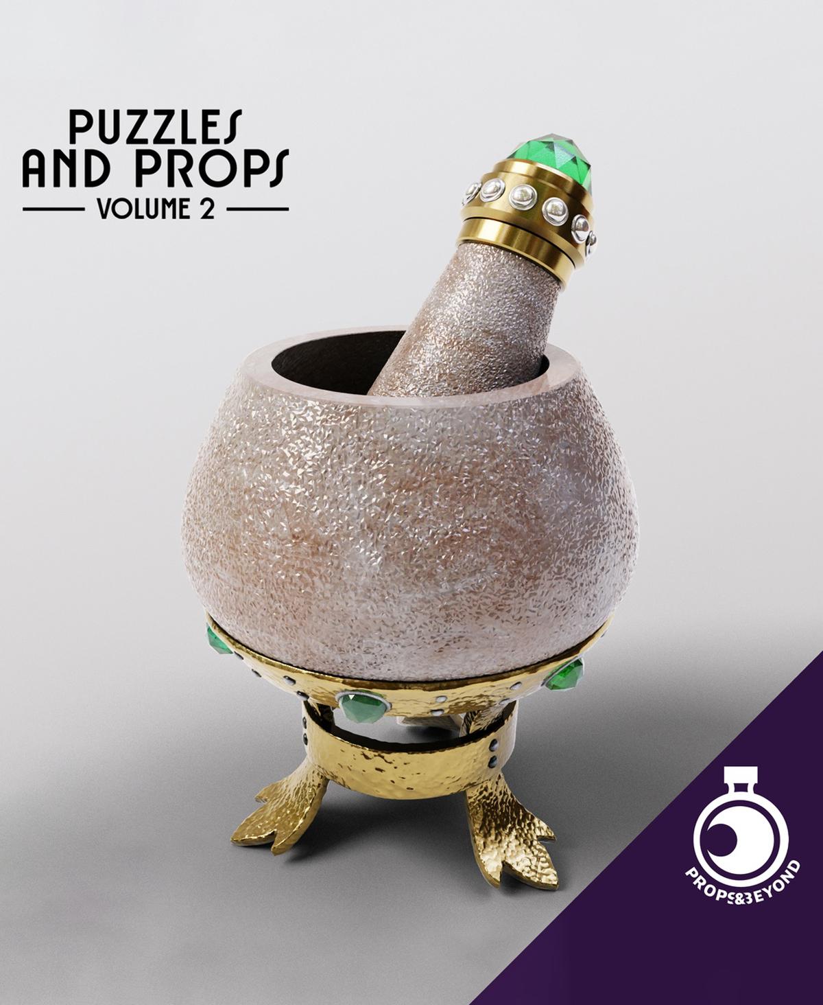 Mortar and Pestle - Alchemy Utensils 3d model