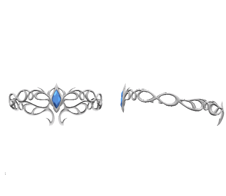 Sapphire Circlet 3d model