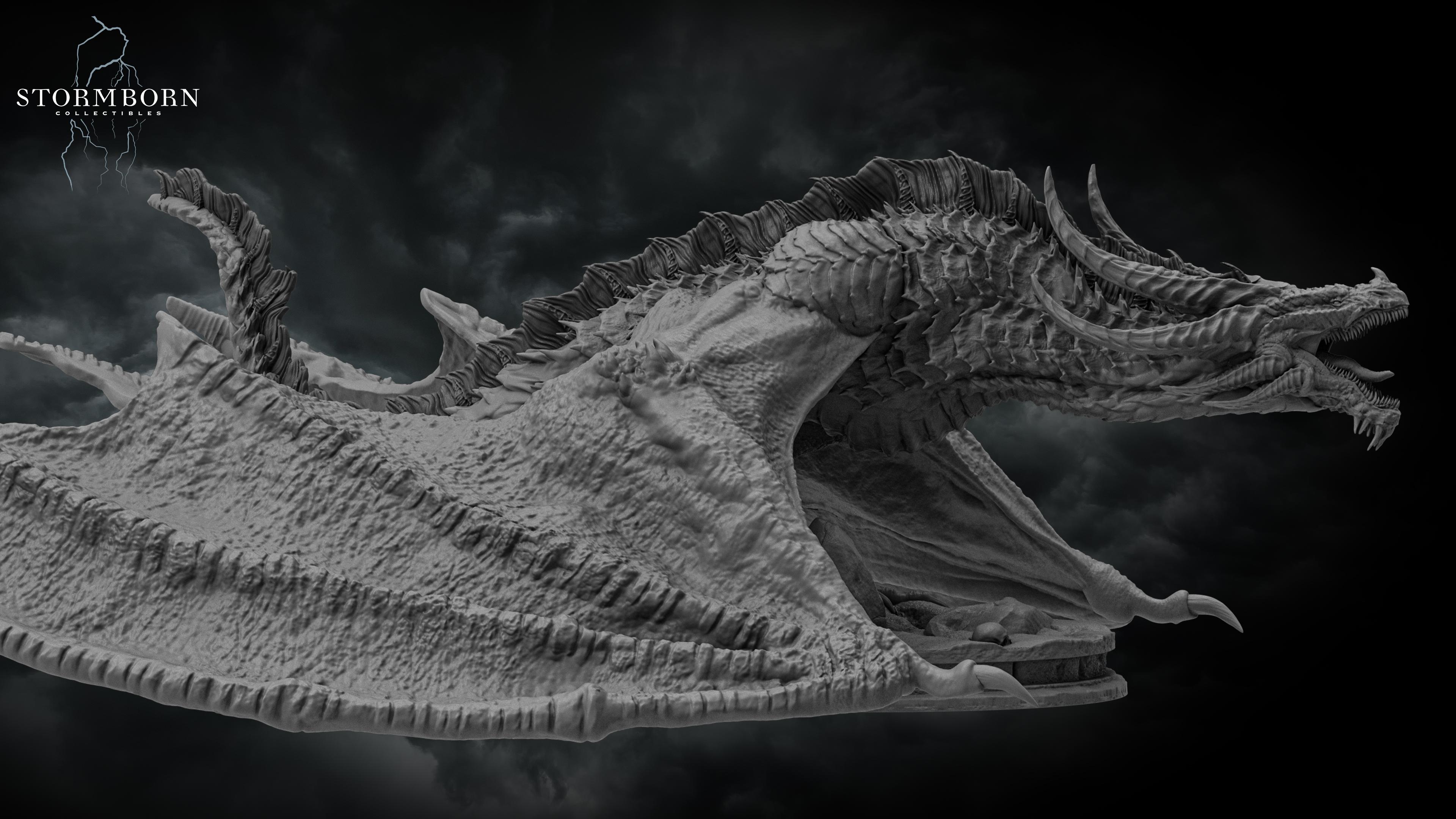 (32mm) Thornscale Dragon 3d model