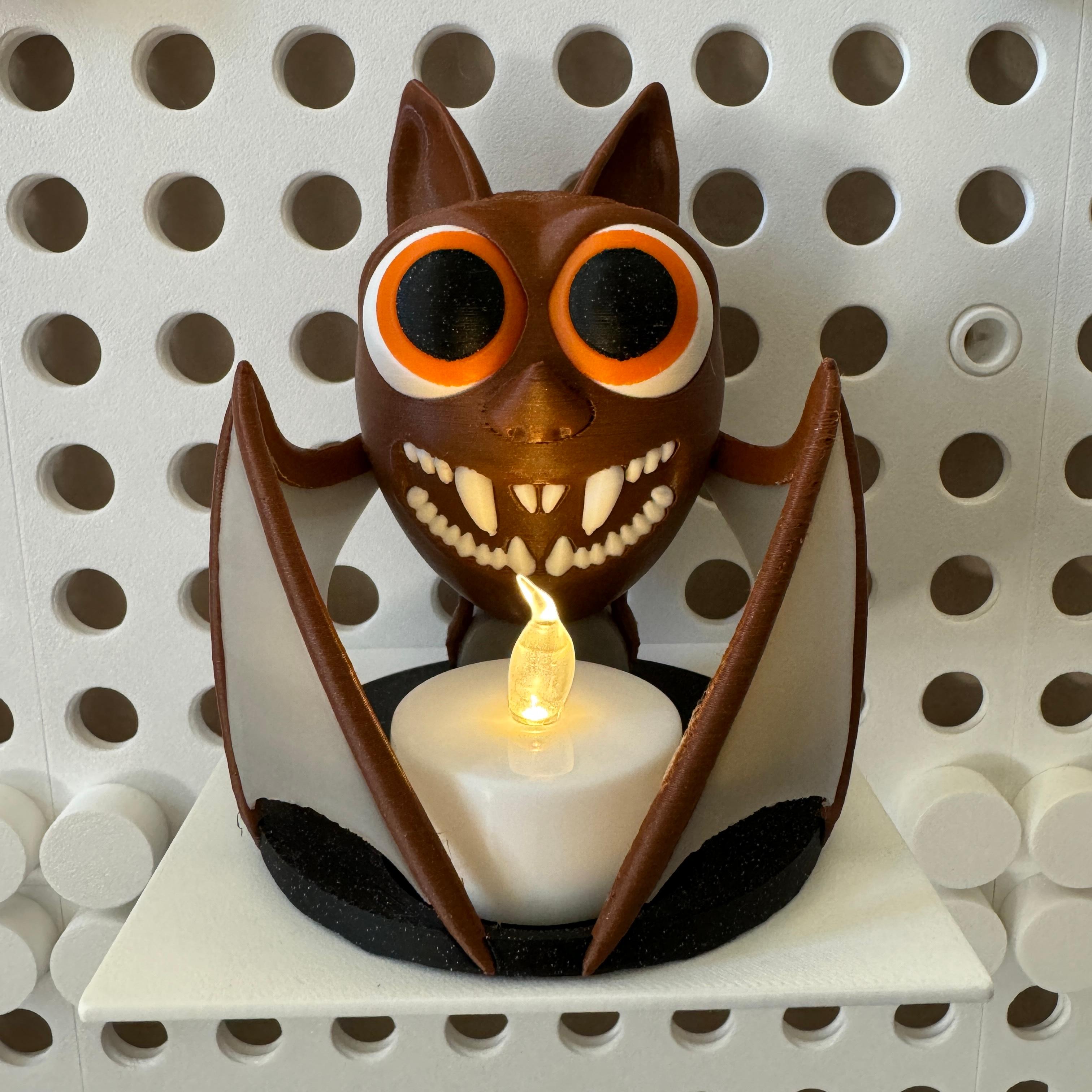 Bat Tea Light Holder - Multicolor 3d model