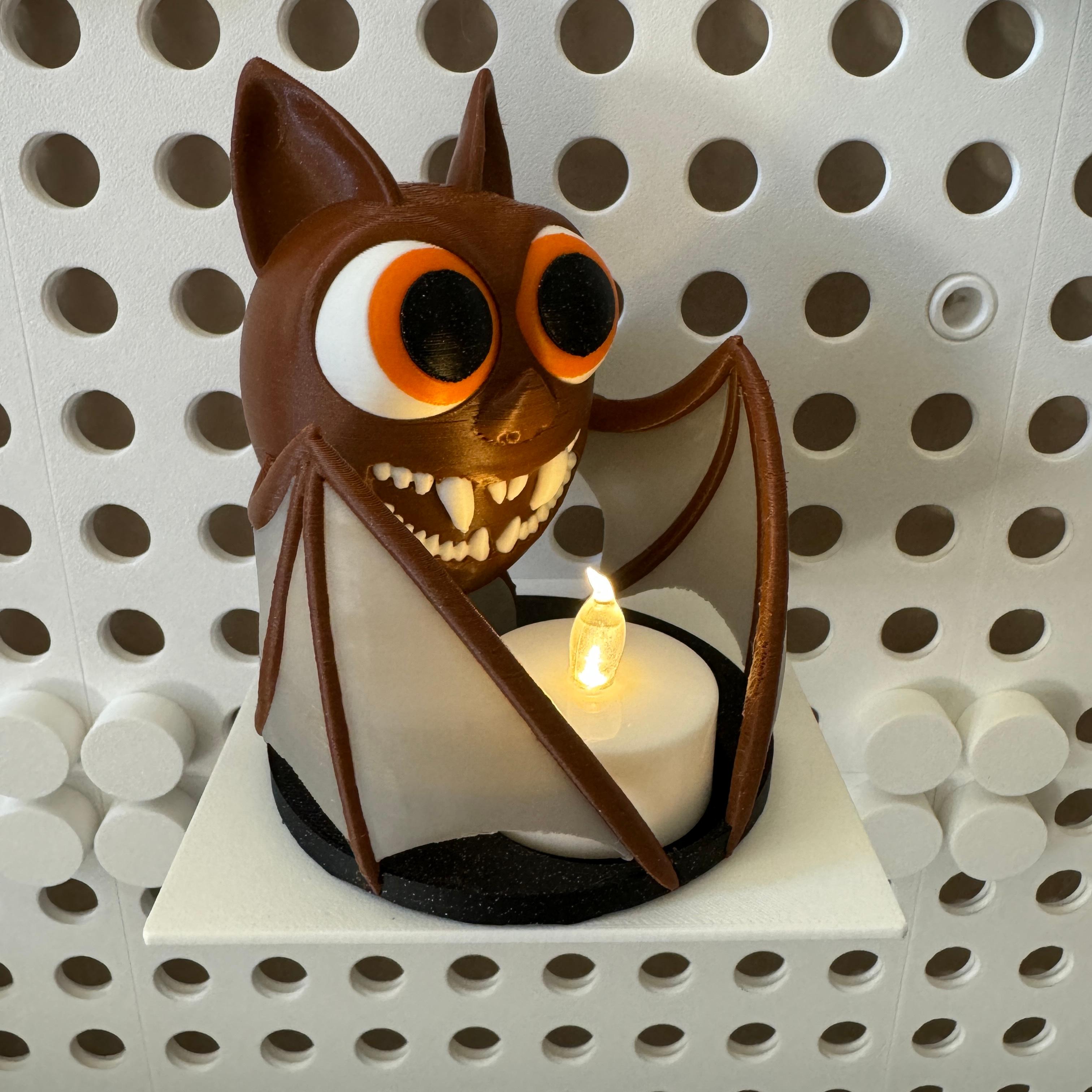 Bat Tea Light Holder - Multicolor 3d model