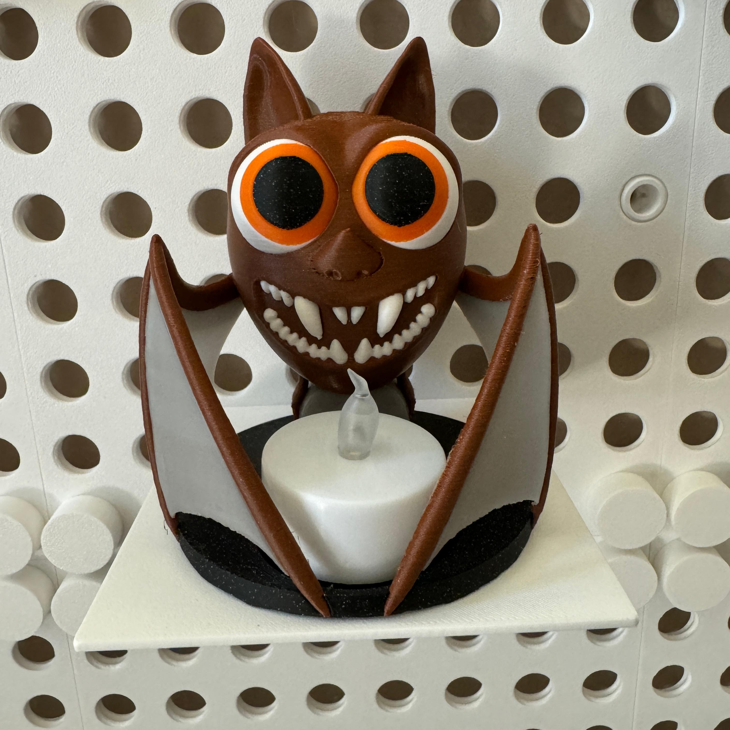 Bat Tea Light Holder - Multicolor 3d model