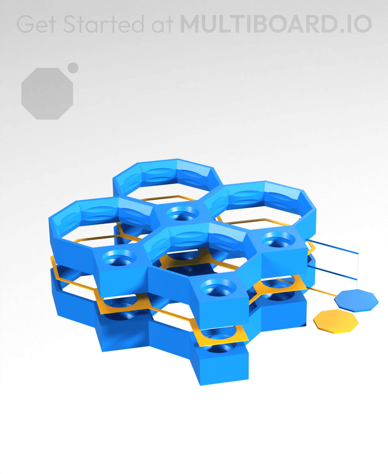 Multi-Material Stack - Test Print 3d model