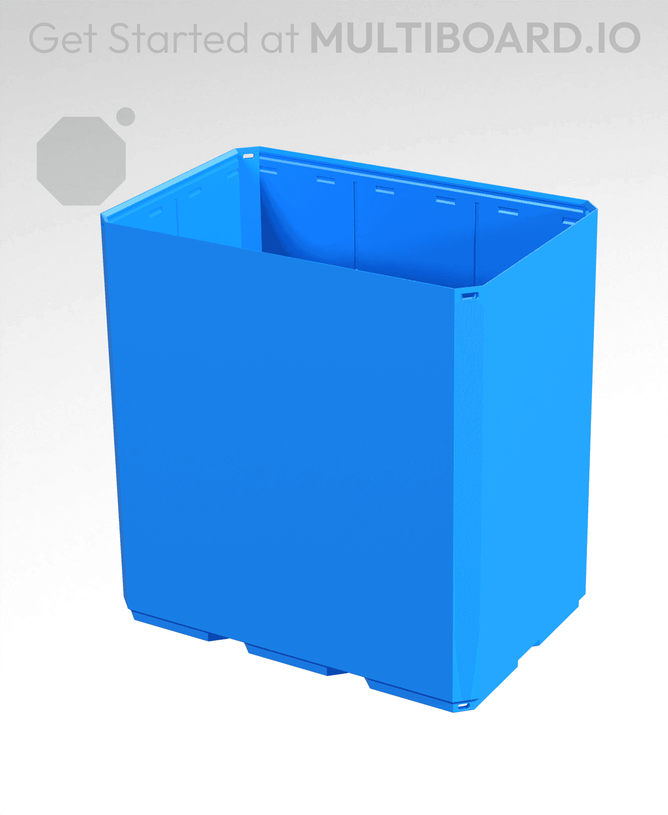 3x2x3 - Simple Walls - Multibin Shell 3d model