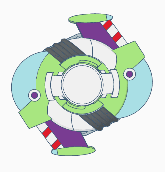 BEYBLADE BUZZ LIGHTYEAR | COMPLETE | TOY STORY SERIES 3d model