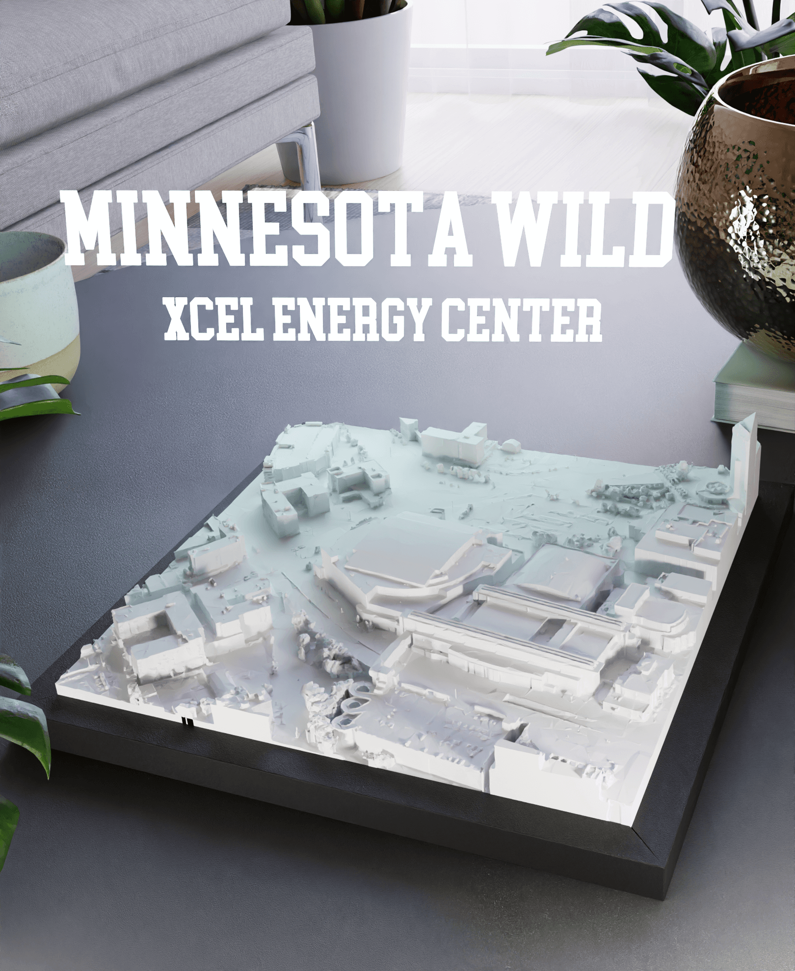 Minnesota Wild - Xcel Energy Center 3d model