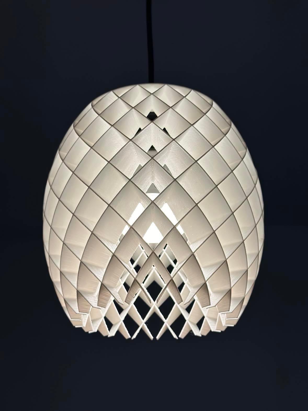 Lattice geometric lampshade 3d model