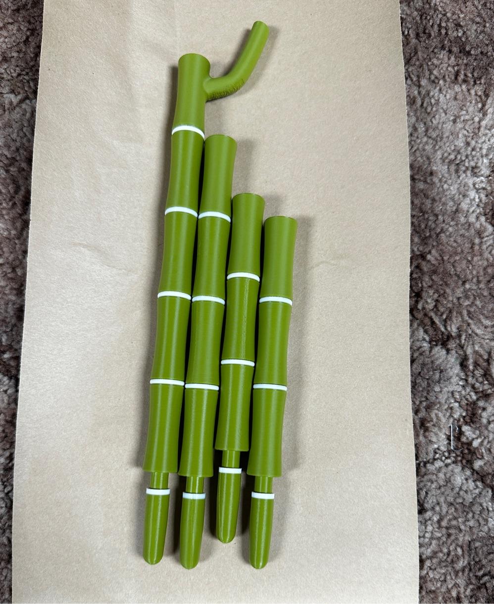 Bambookends - Bamboo Functional Plant with Pens, Highlighters, Post it note dispenser, and Bookmarks - Love the caps - 3d model