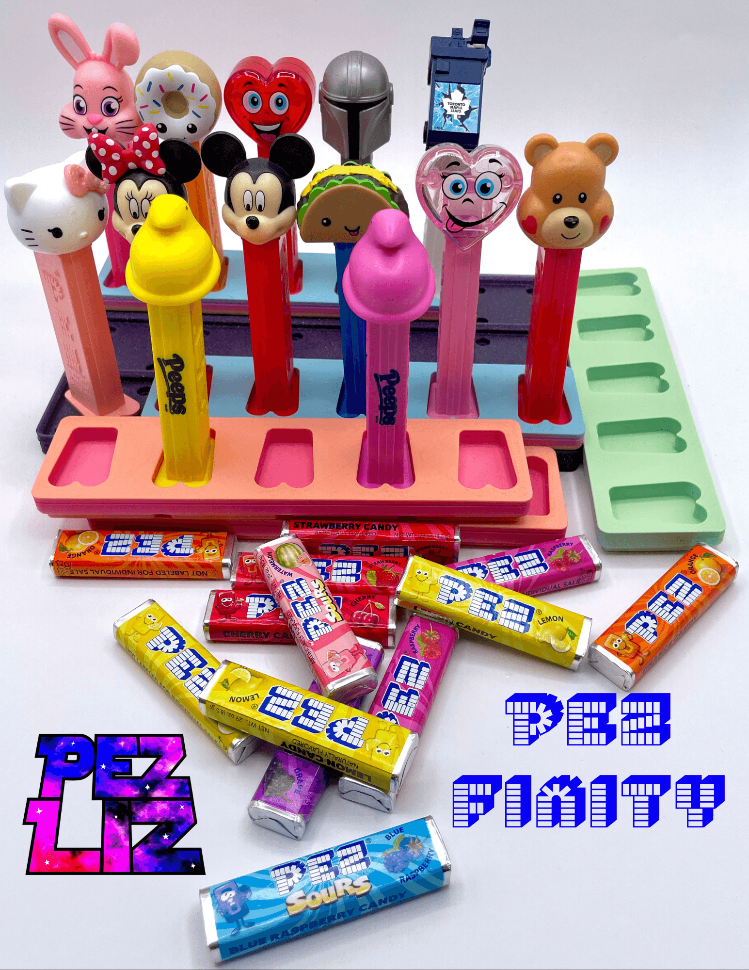 PezFinity Gridfinity Dispenser Holder for PEZ Collectors 3d model