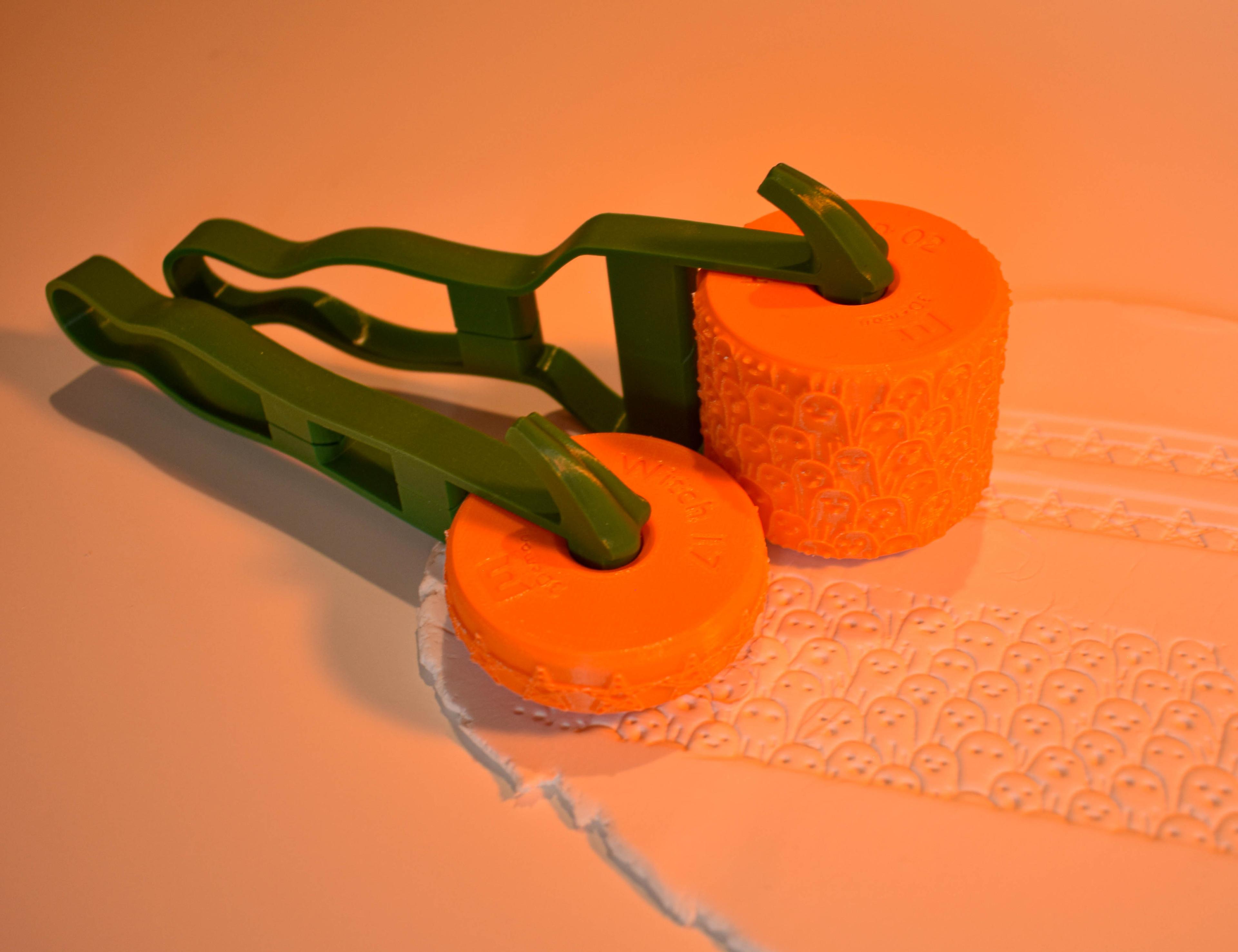 Pumpkin Handles for Texture Rollers and Stamp Wheels 3d model