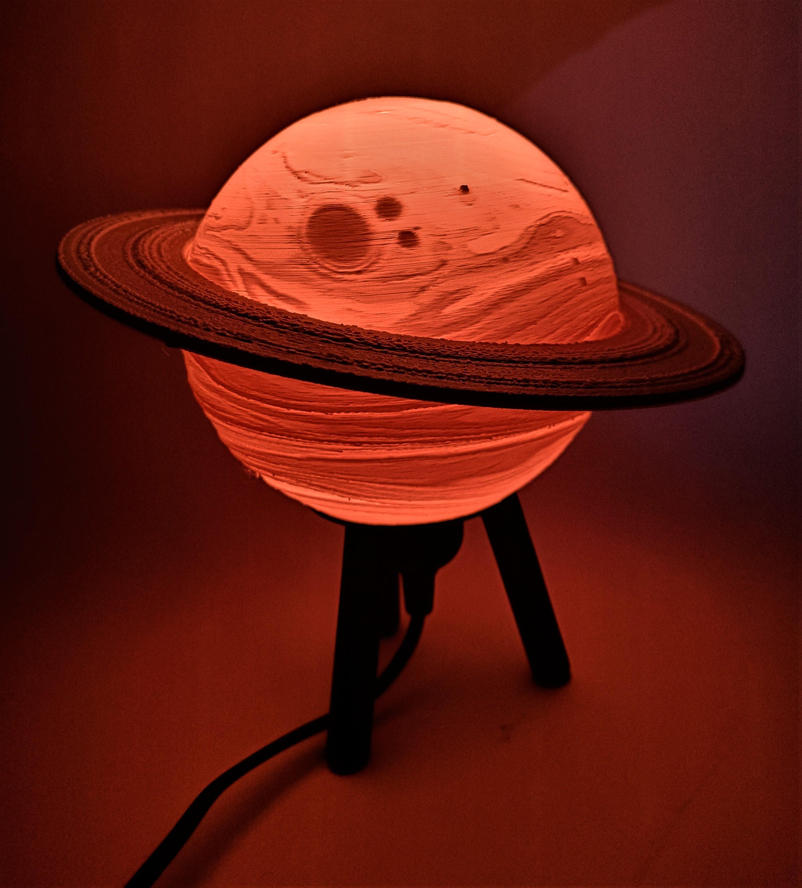 Hybrid Hanging/Desk Saturn Lamp 3d model