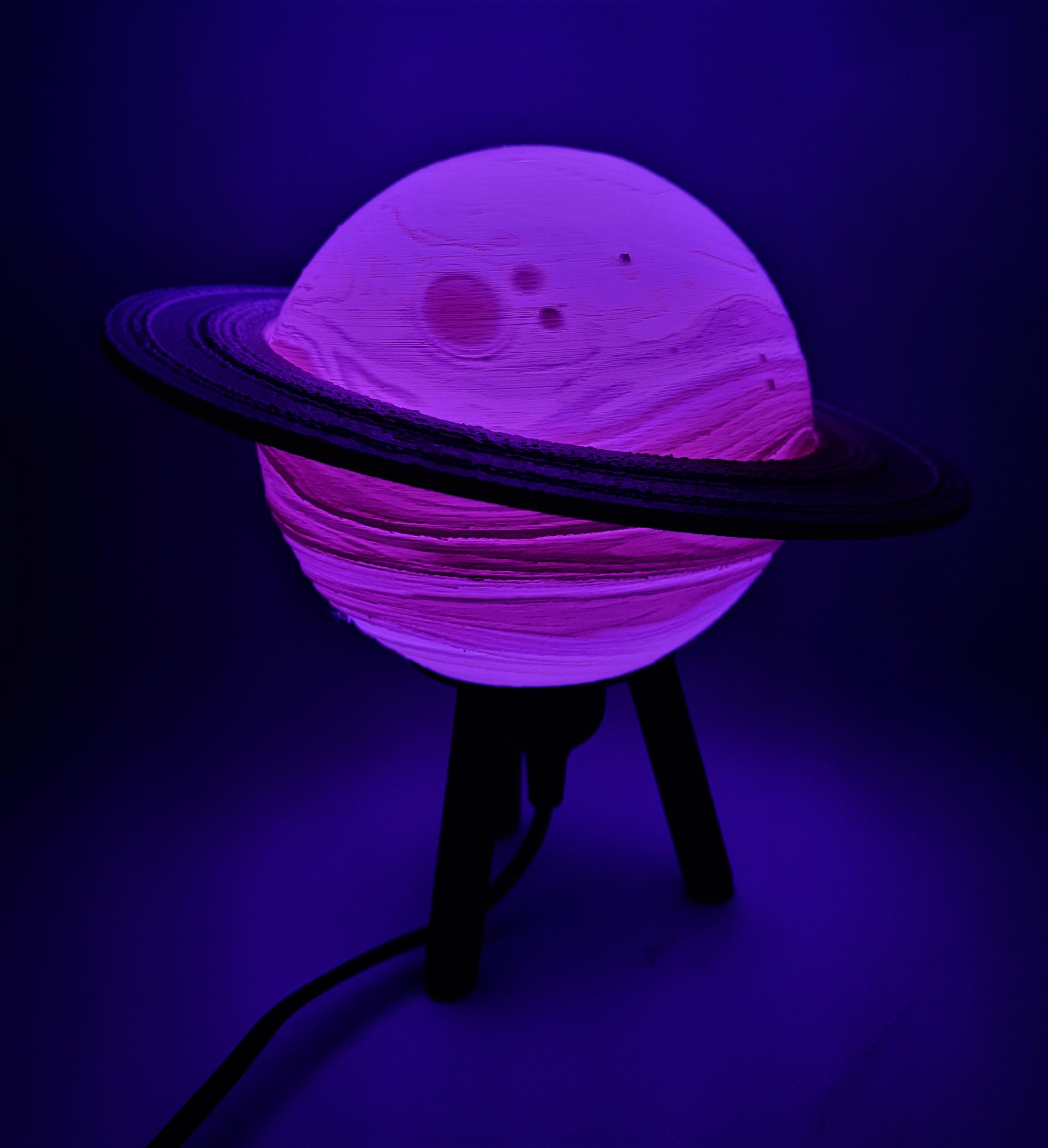 Hybrid Hanging/Desk Saturn Lamp 3d model